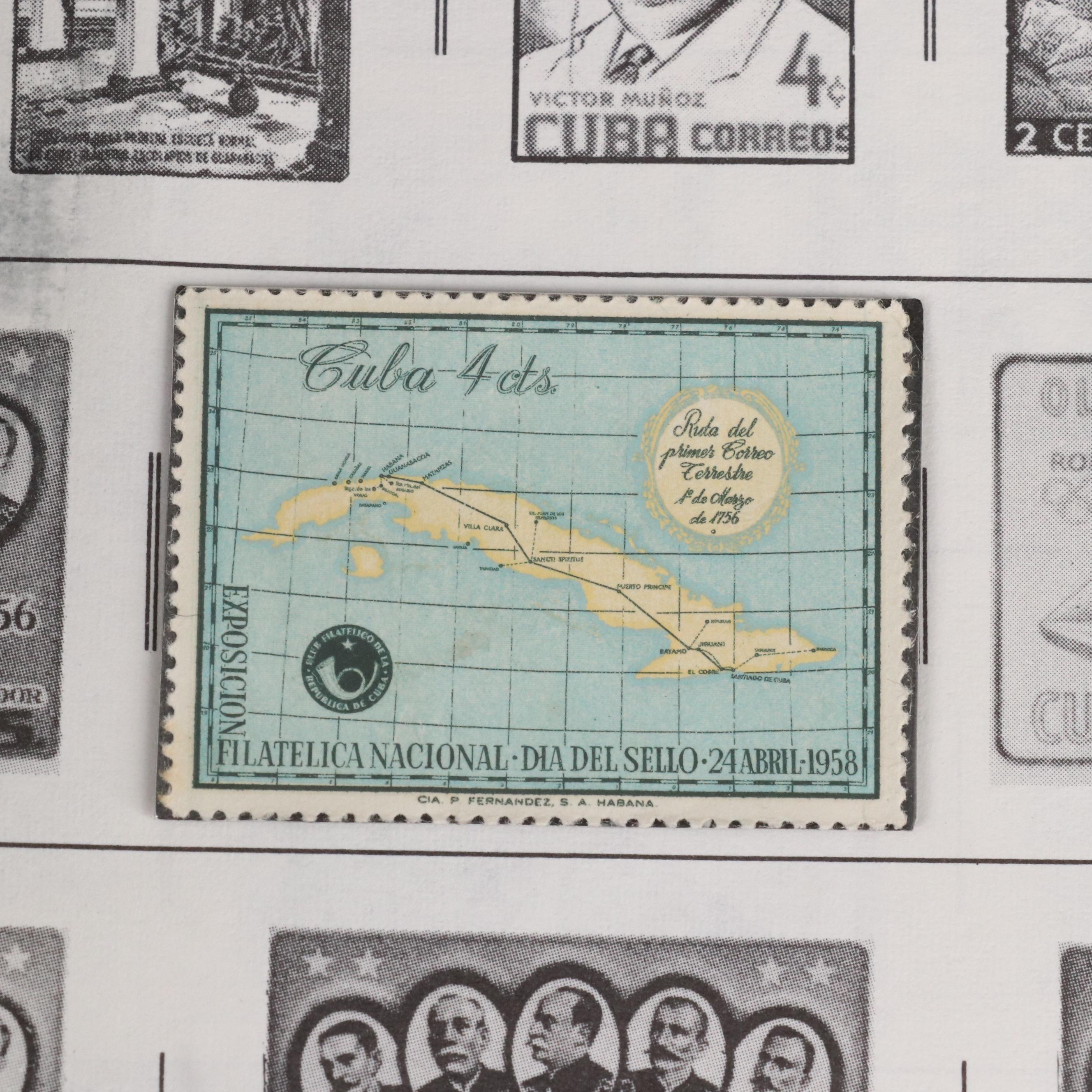 U.S. and World Stamp Collection in a Harris Citation Stamp Album