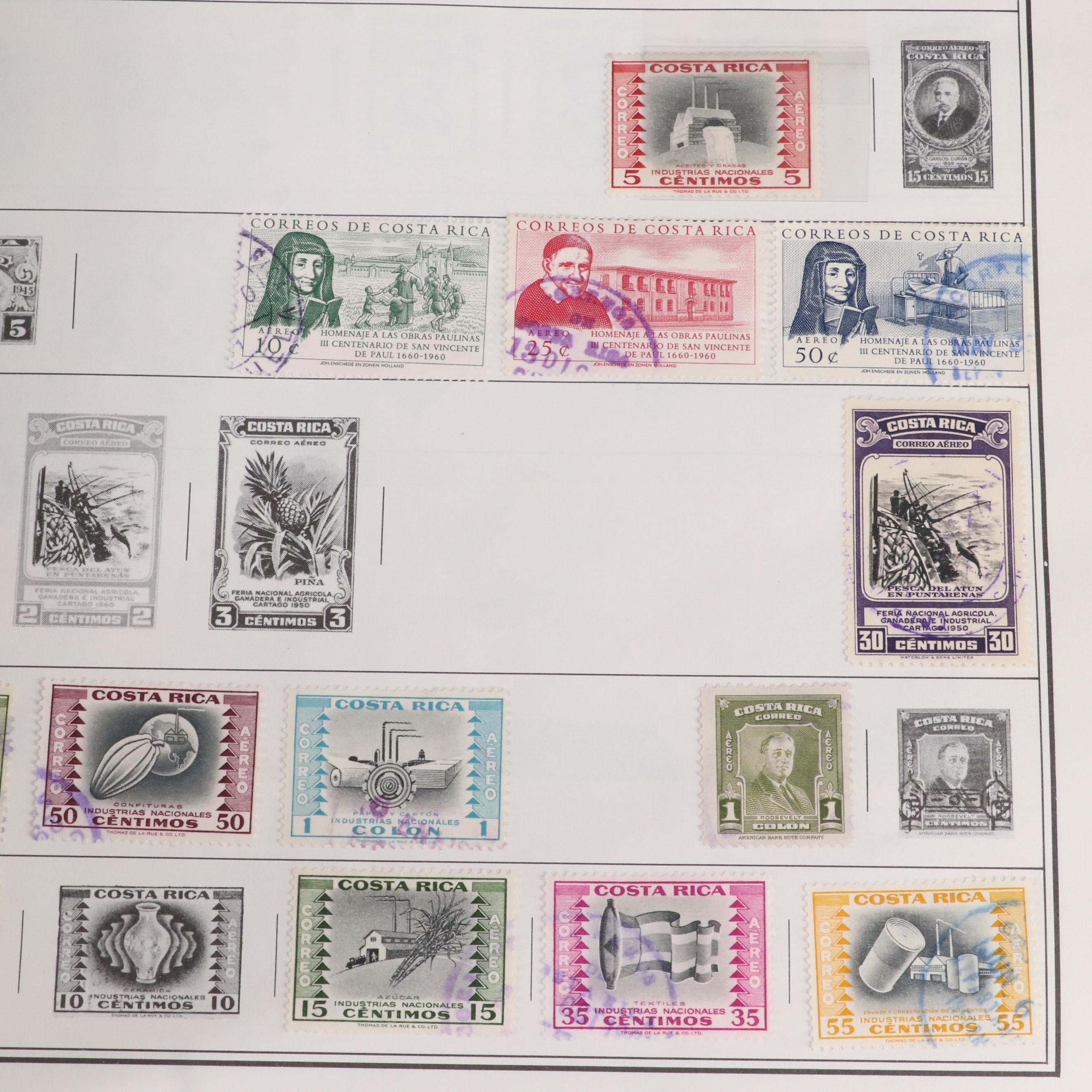 U.S. and World Stamp Collection in a Harris Citation Stamp Album