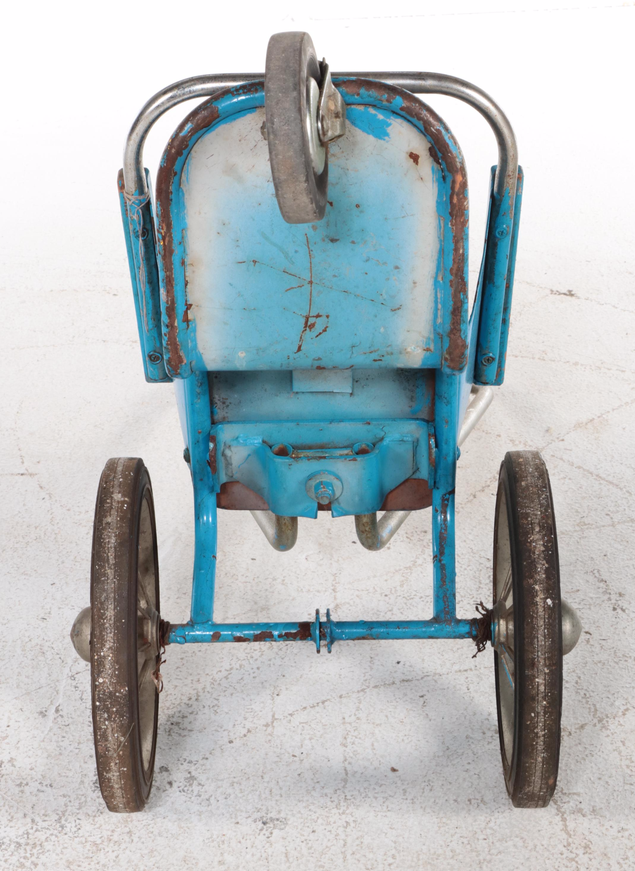 Amusement Park Metal Stroller, Mid-20th Century