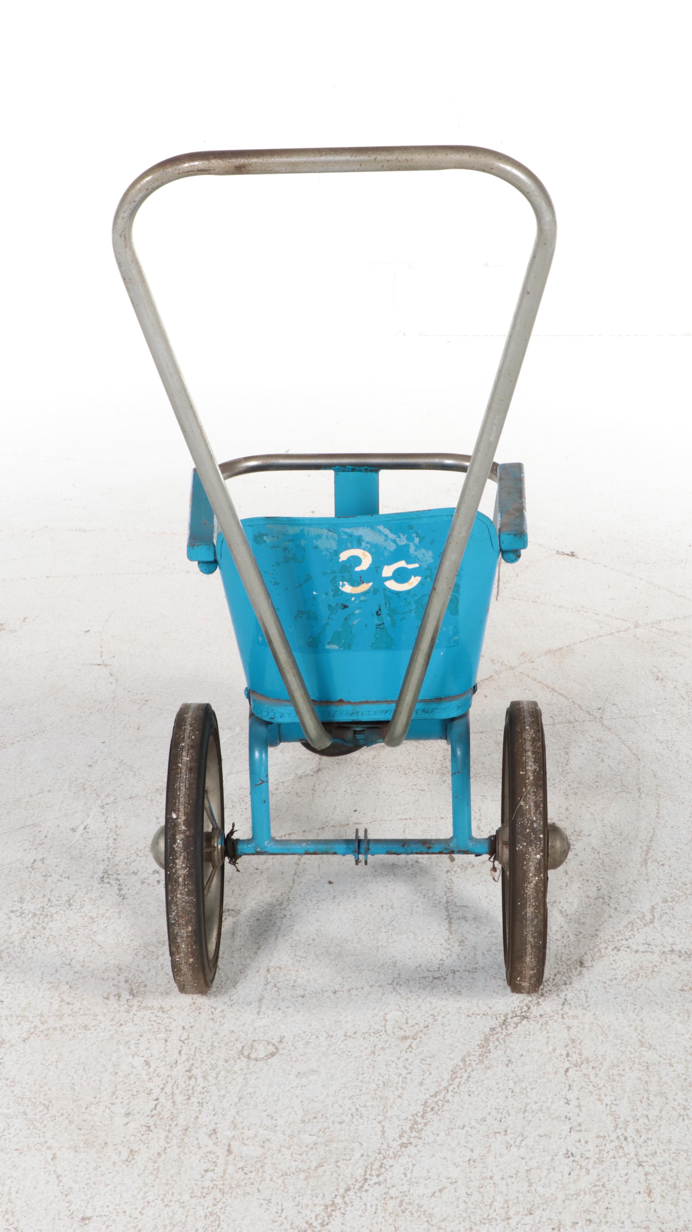 Amusement Park Metal Stroller, Mid-20th Century