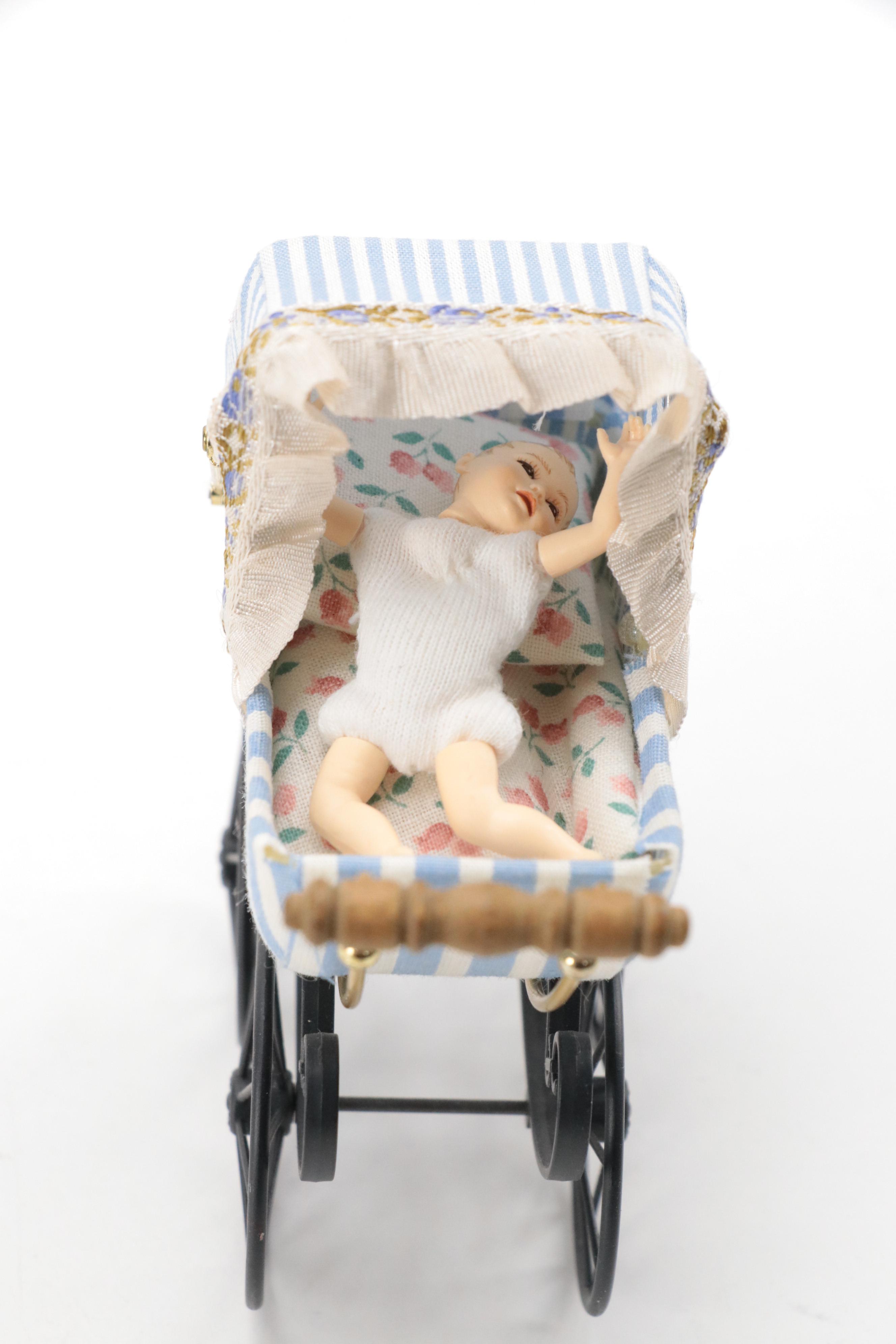 "The Blue Boy" by Gainsborough with Other Miniature Furniture and Décor