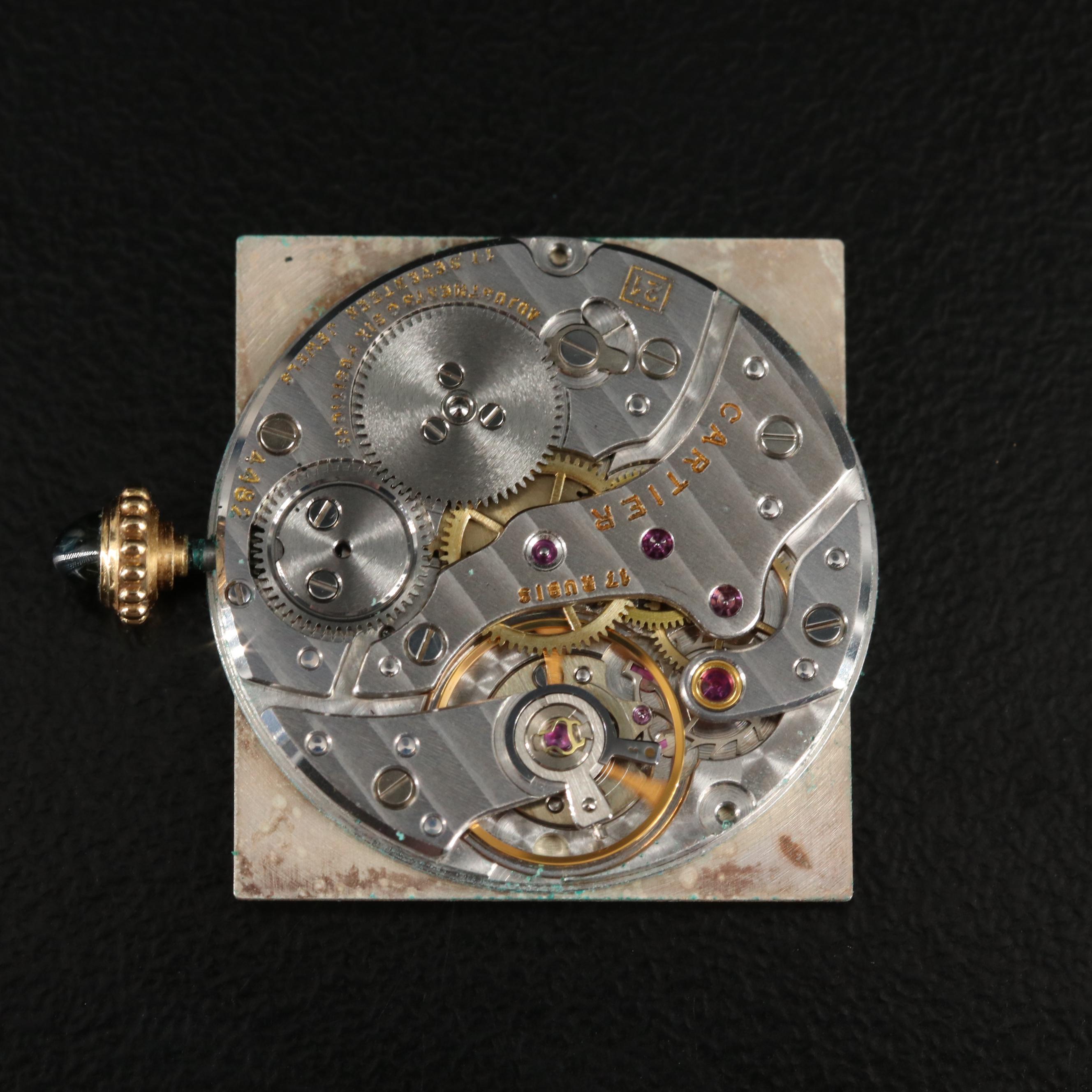 Cartier Tank Mecanique 18K Gold 24MM Watch