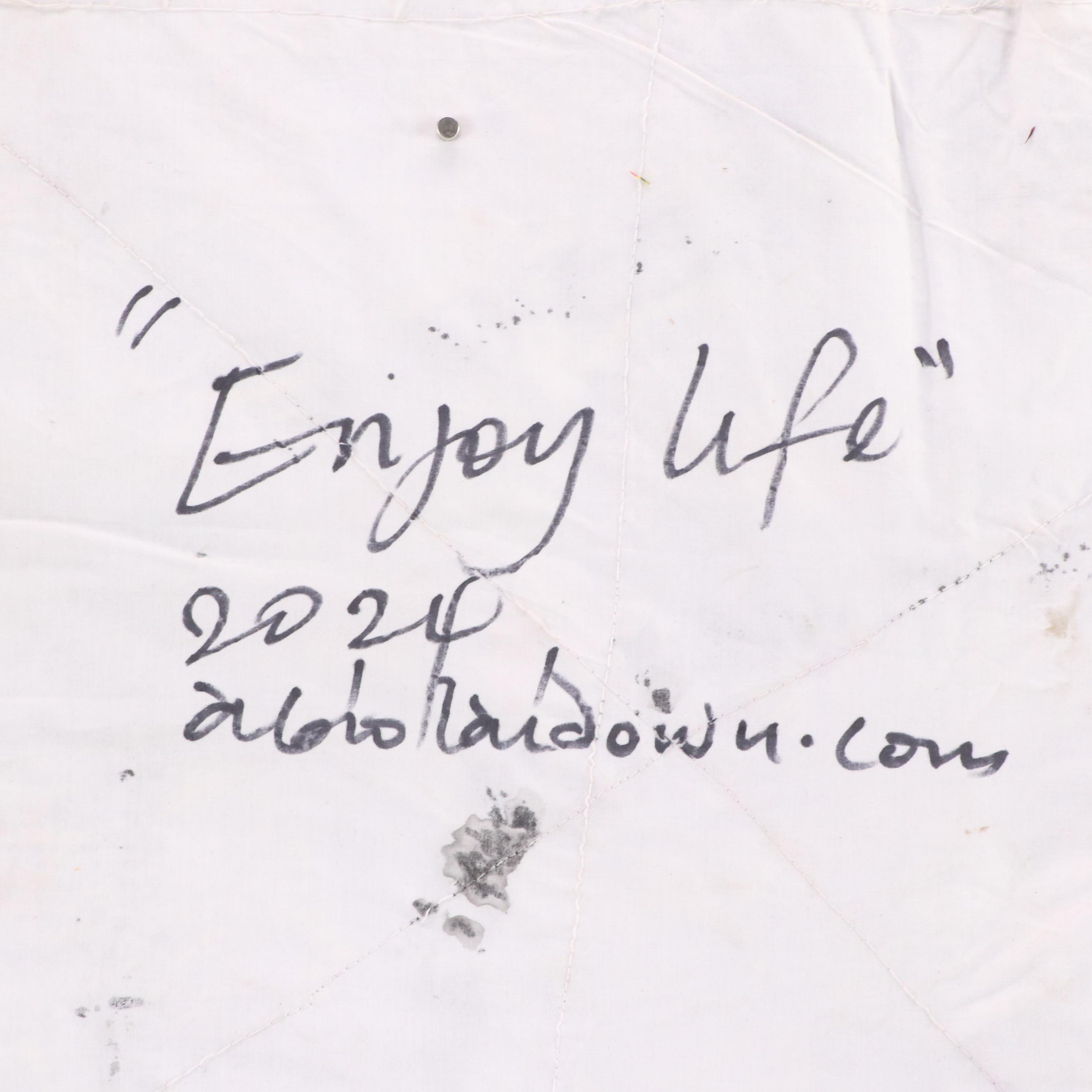 Abiola Idowu Figurative Mixed Media Painting "Enjoy Life," 2024