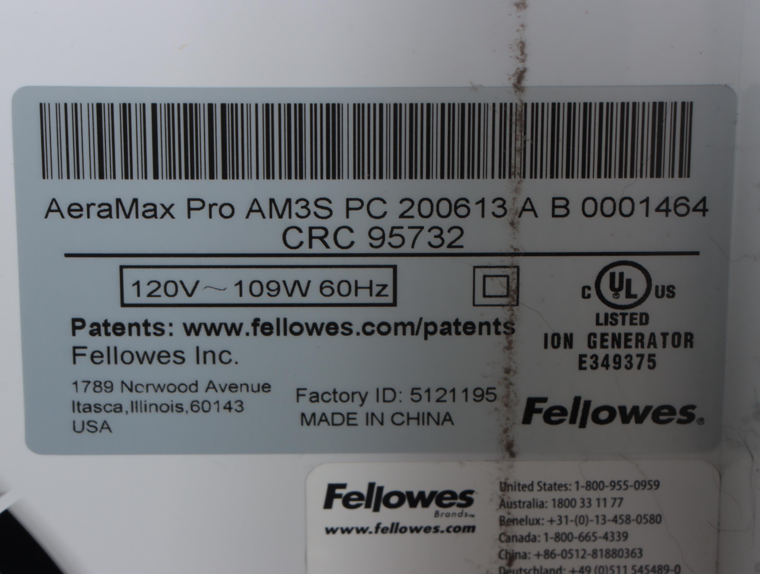 Fellowes AeraMax Pro AM3S Air Purifier