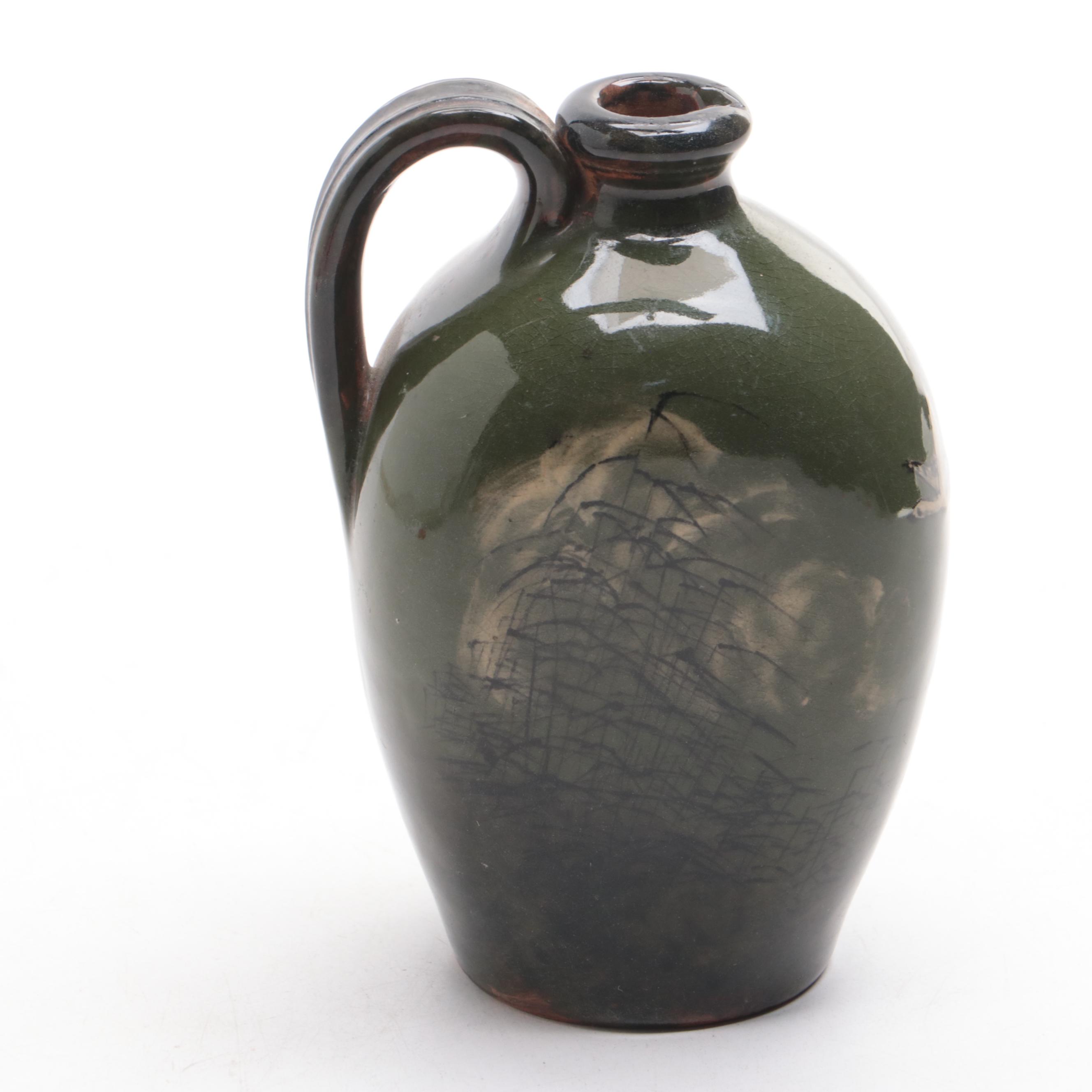 Martin Rettig for Rookwood Pottery Limoges Glaze Japanesque Jug, 1882