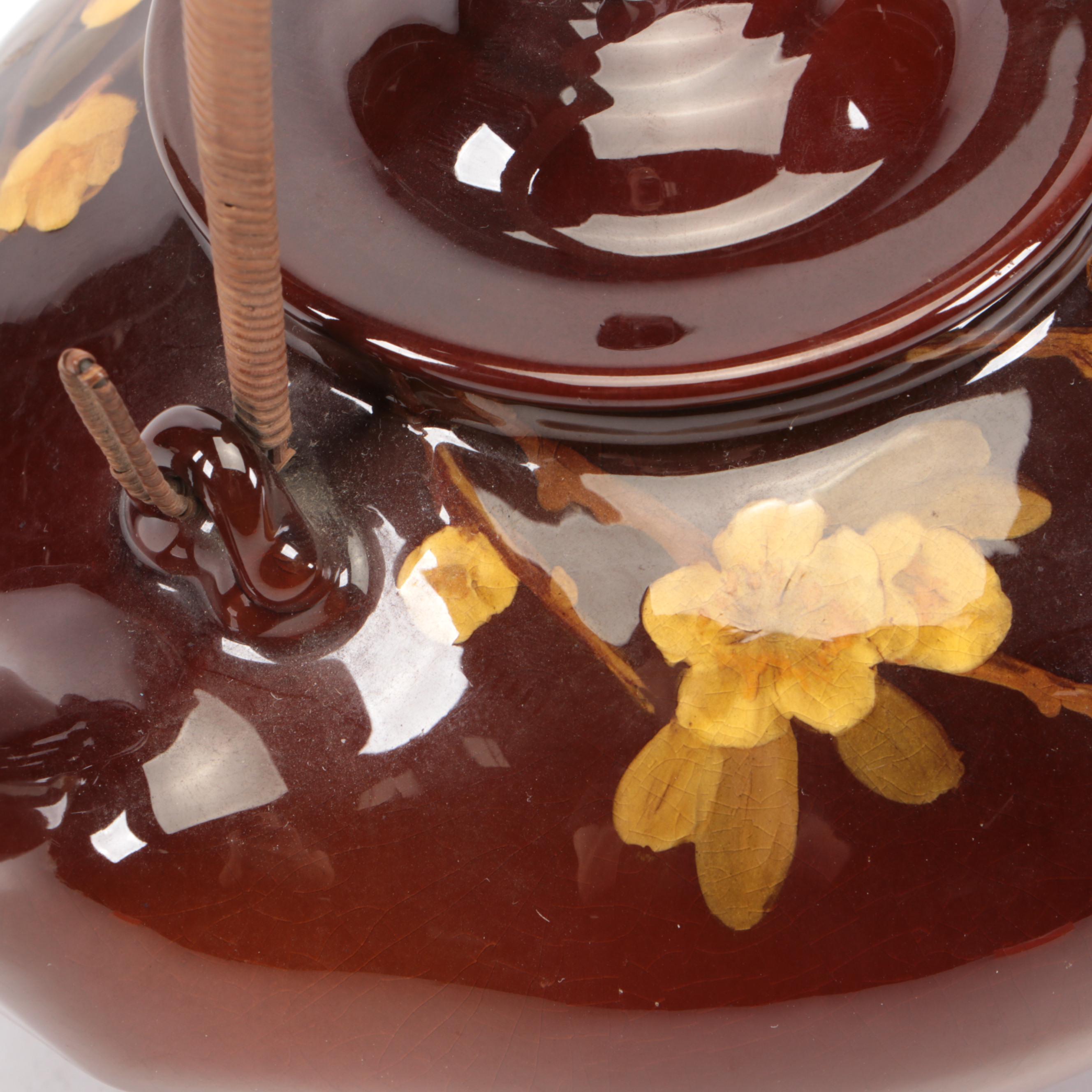 Laura E. Linderman for Rookwood Pottery Standard Glaze Tea Kettle, 1907