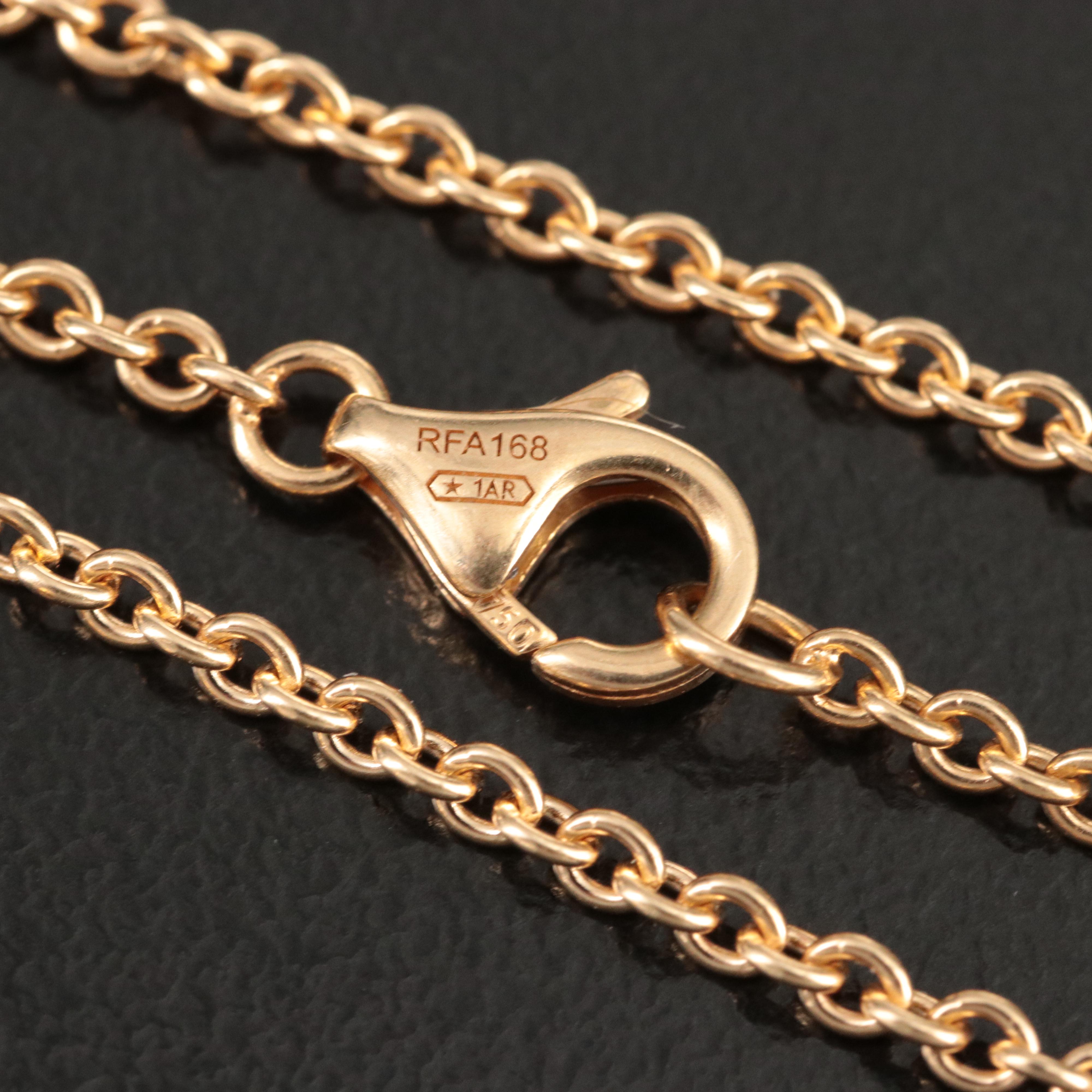 Cartier LOVE 18K Interlocking Rings Necklace