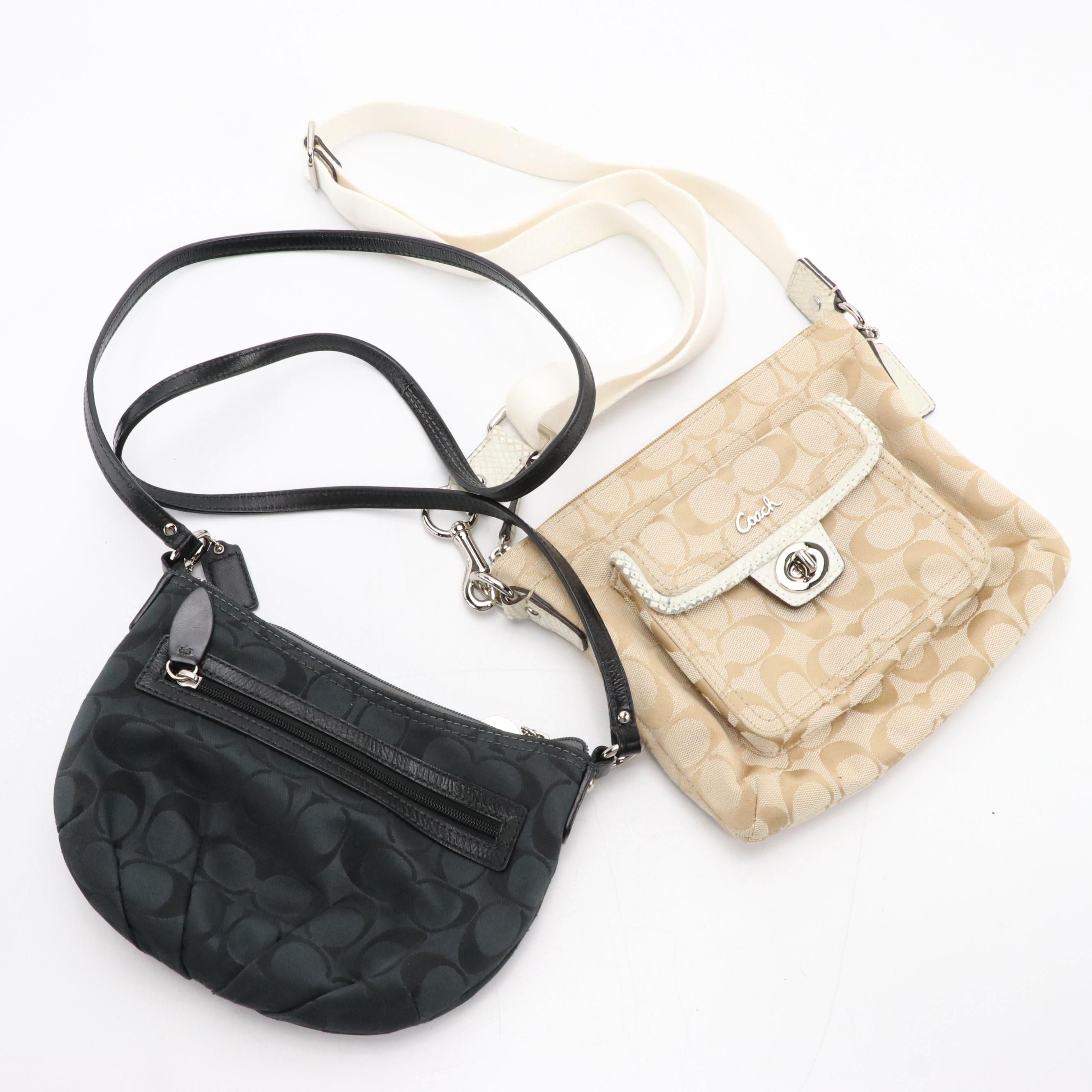 Coach Swingpack Crossbody Bags F45026 and F44744 in Signature Canvas/Sateen