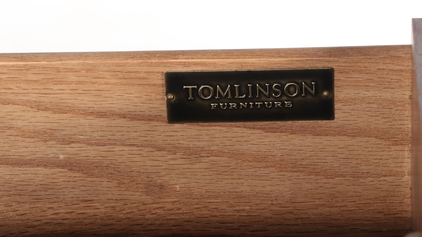 Tomlinson Furniture Mediterranean Style Pecan and Burlwood Credenza