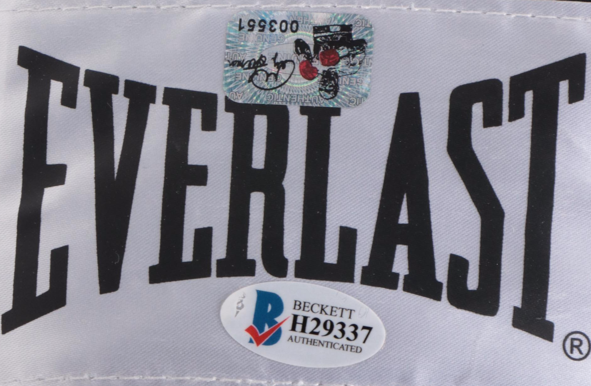 Mike Tyson Signed Print with George Foreman Signed Boxing Glove and More