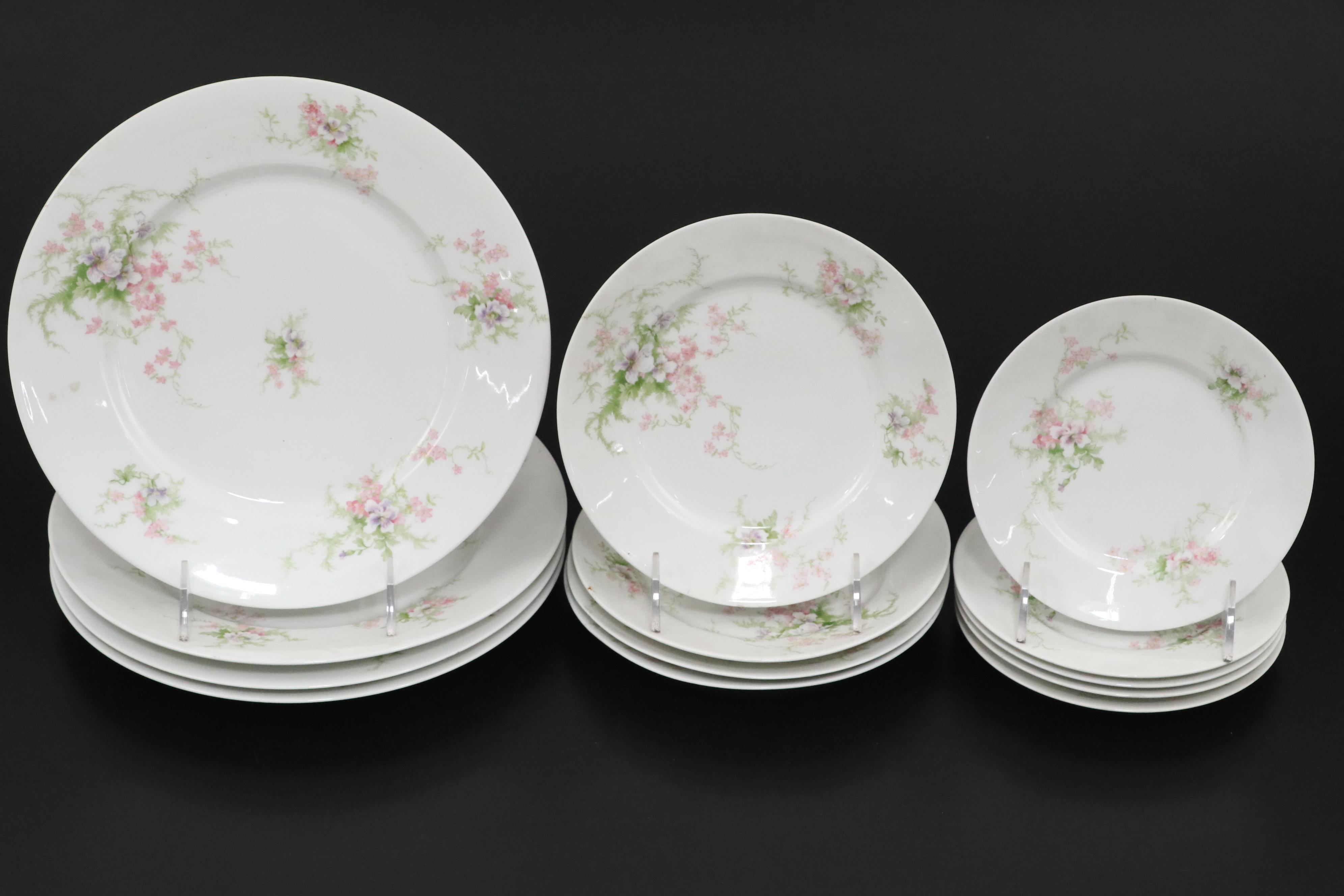 William Guerin & Co. and Other Porcelain Dinnerware, Late 19th/Early 20th C.