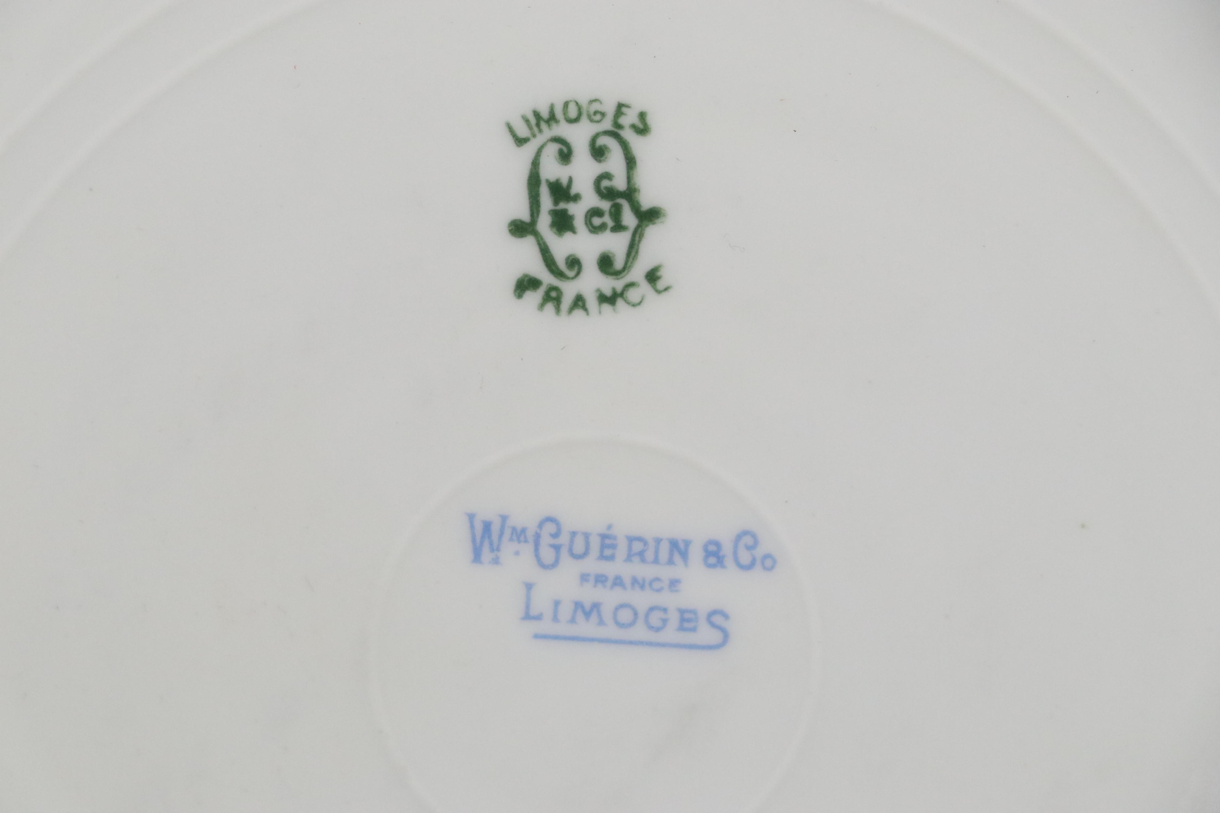 William Guerin & Co. and Other Porcelain Dinnerware, Late 19th/Early 20th C.