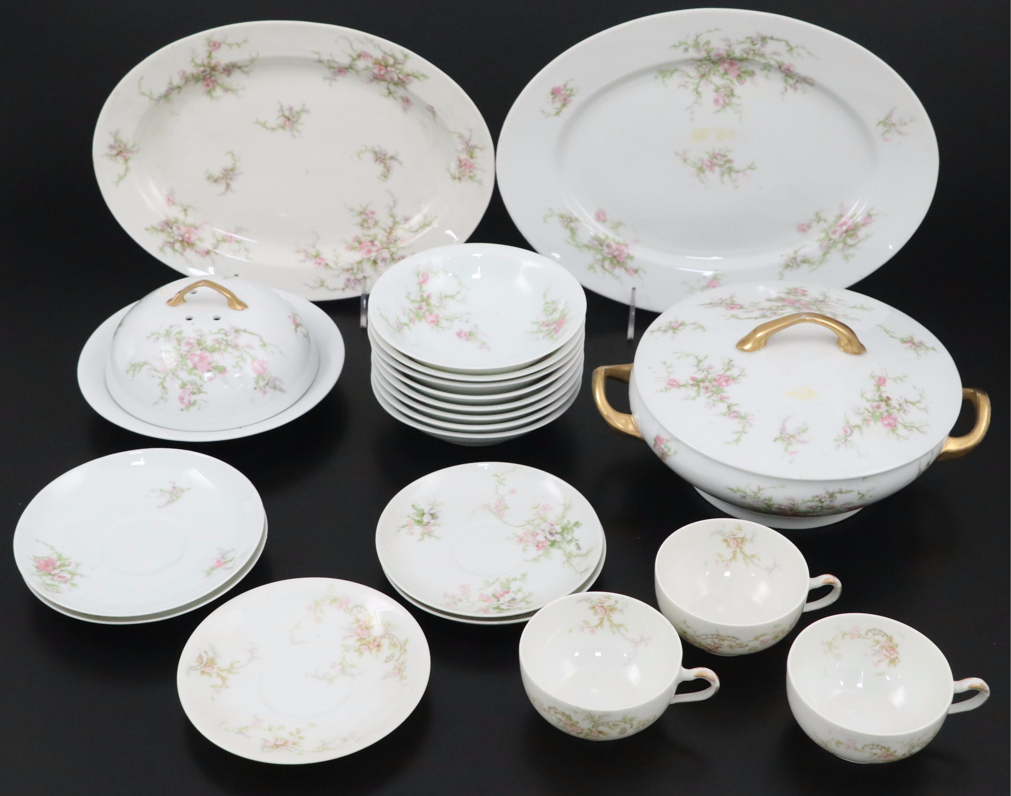 William Guerin & Co. and Other Porcelain Dinnerware, Late 19th/Early 20th C.