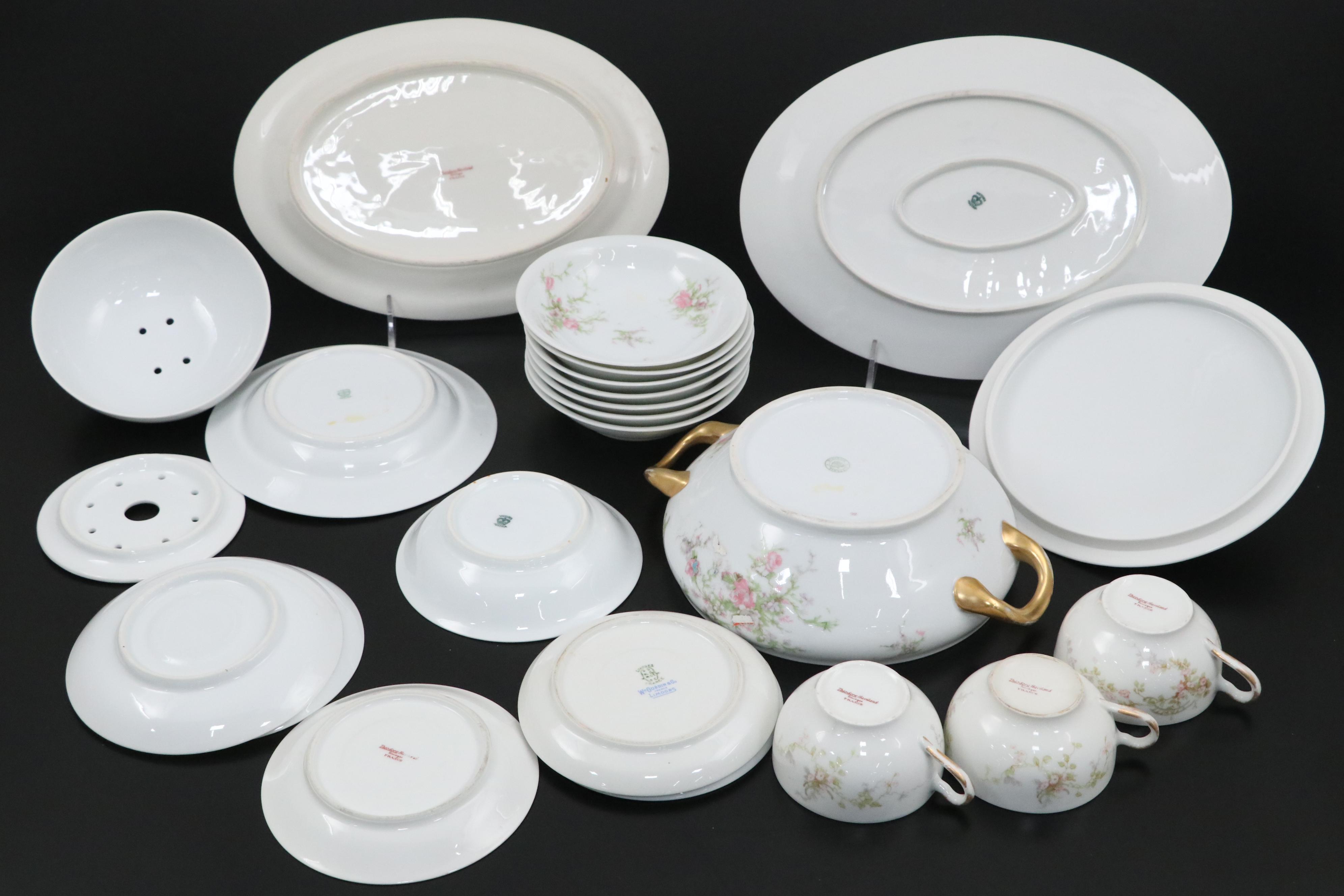 William Guerin & Co. and Other Porcelain Dinnerware, Late 19th/Early 20th C.