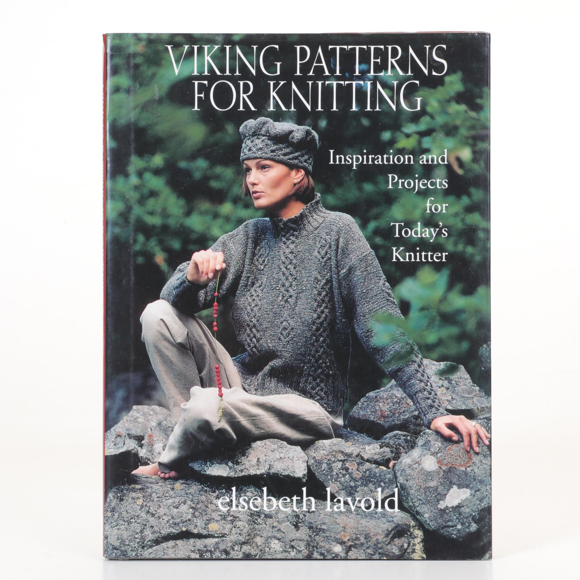 "Viking Patterns for Knitting" by Elsebeth Lavold and Six More Knitting Books
