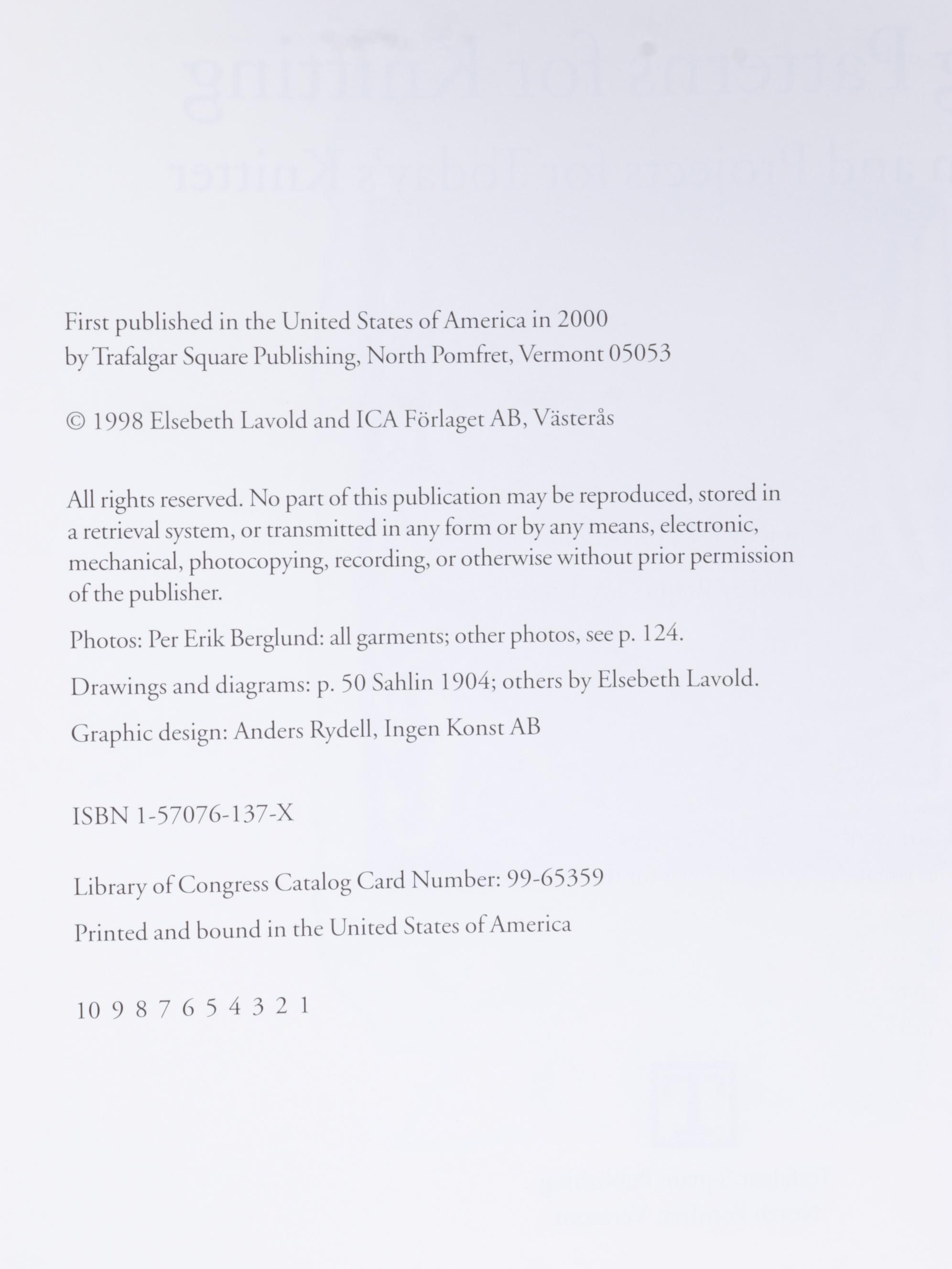 "Viking Patterns for Knitting" by Elsebeth Lavold and Six More Knitting Books