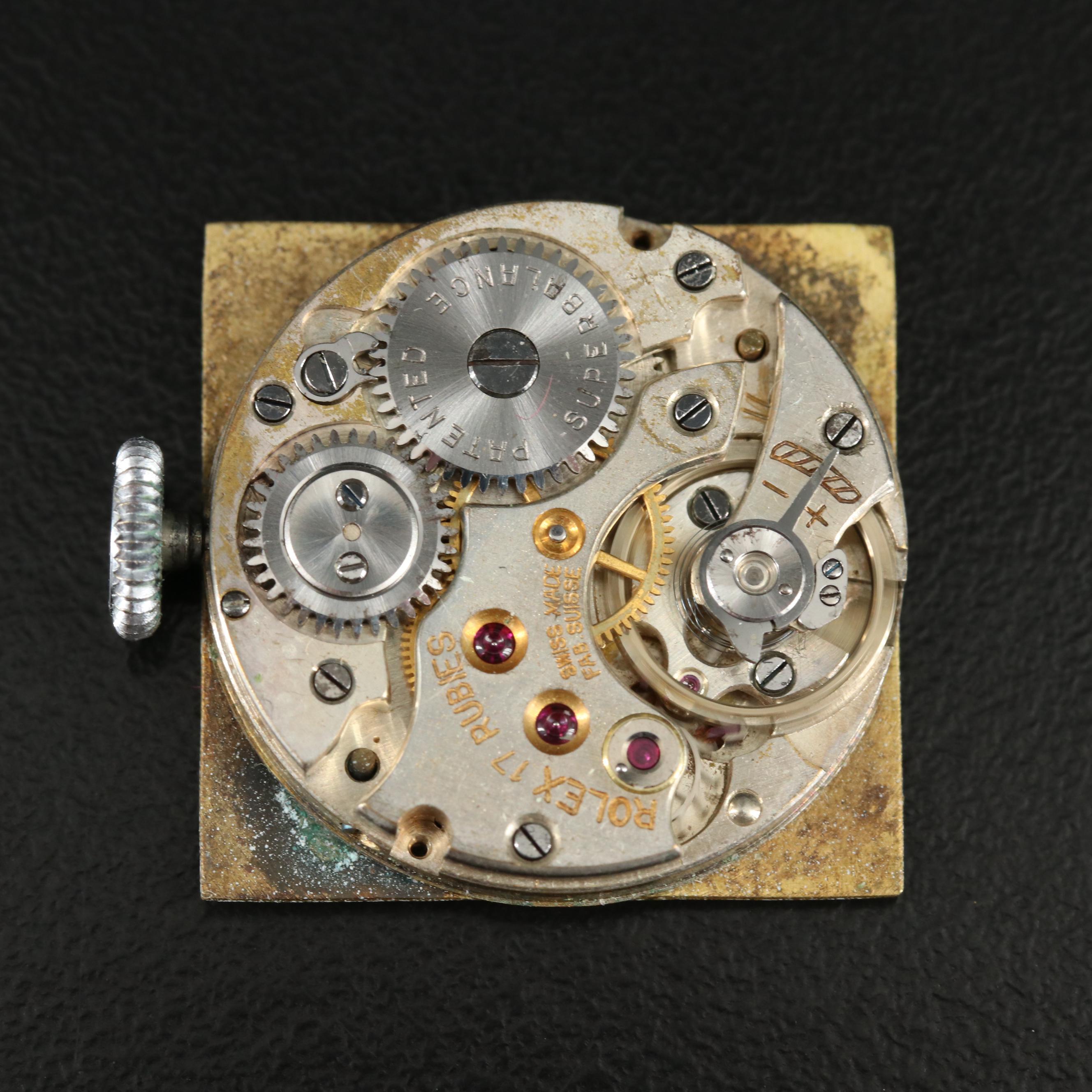 1937 Rolex Square Steel Watch