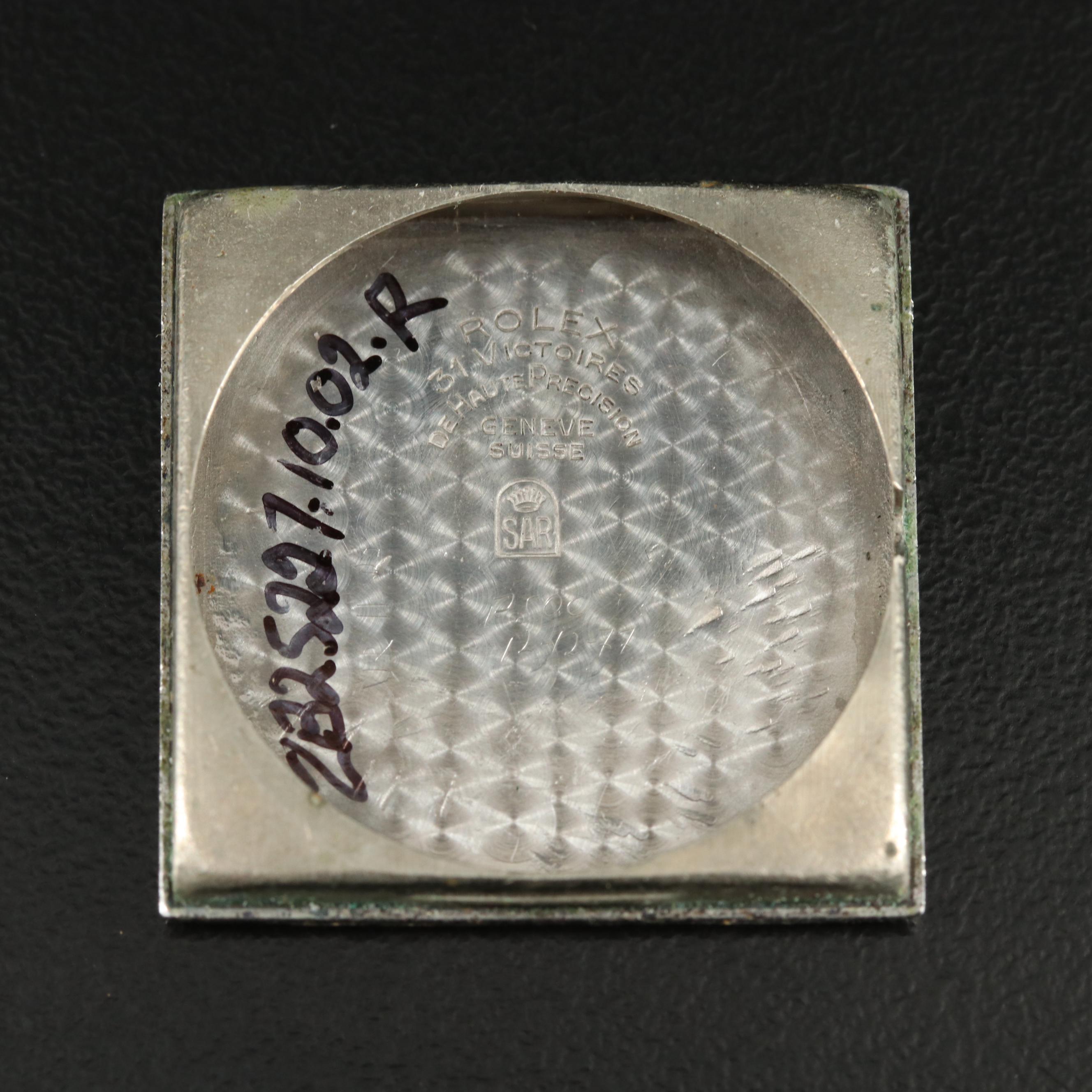 1937 Rolex Square Steel Watch