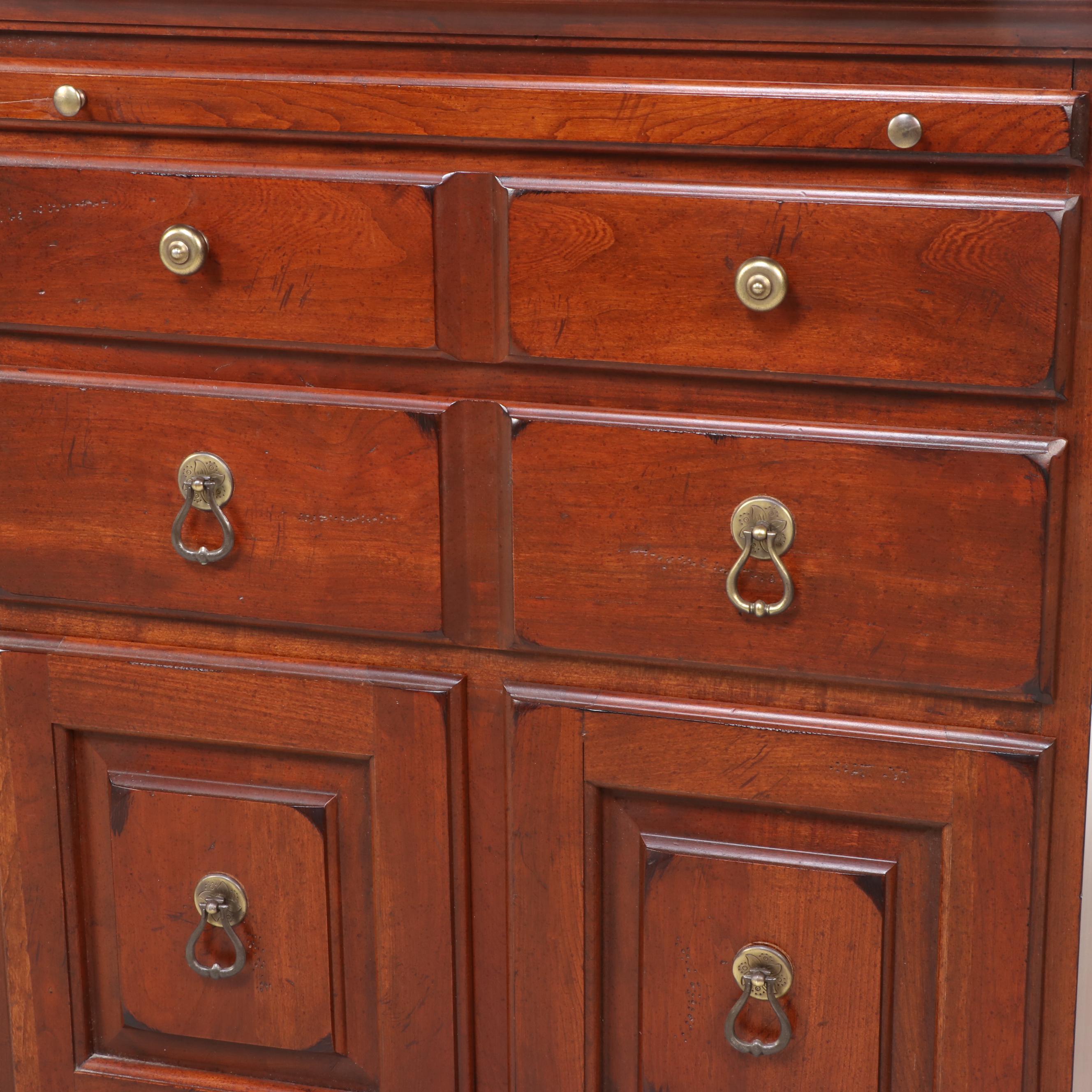 Pair of Ducks Unlimited for Kincaid American Primitive Style Cherry Nightstands