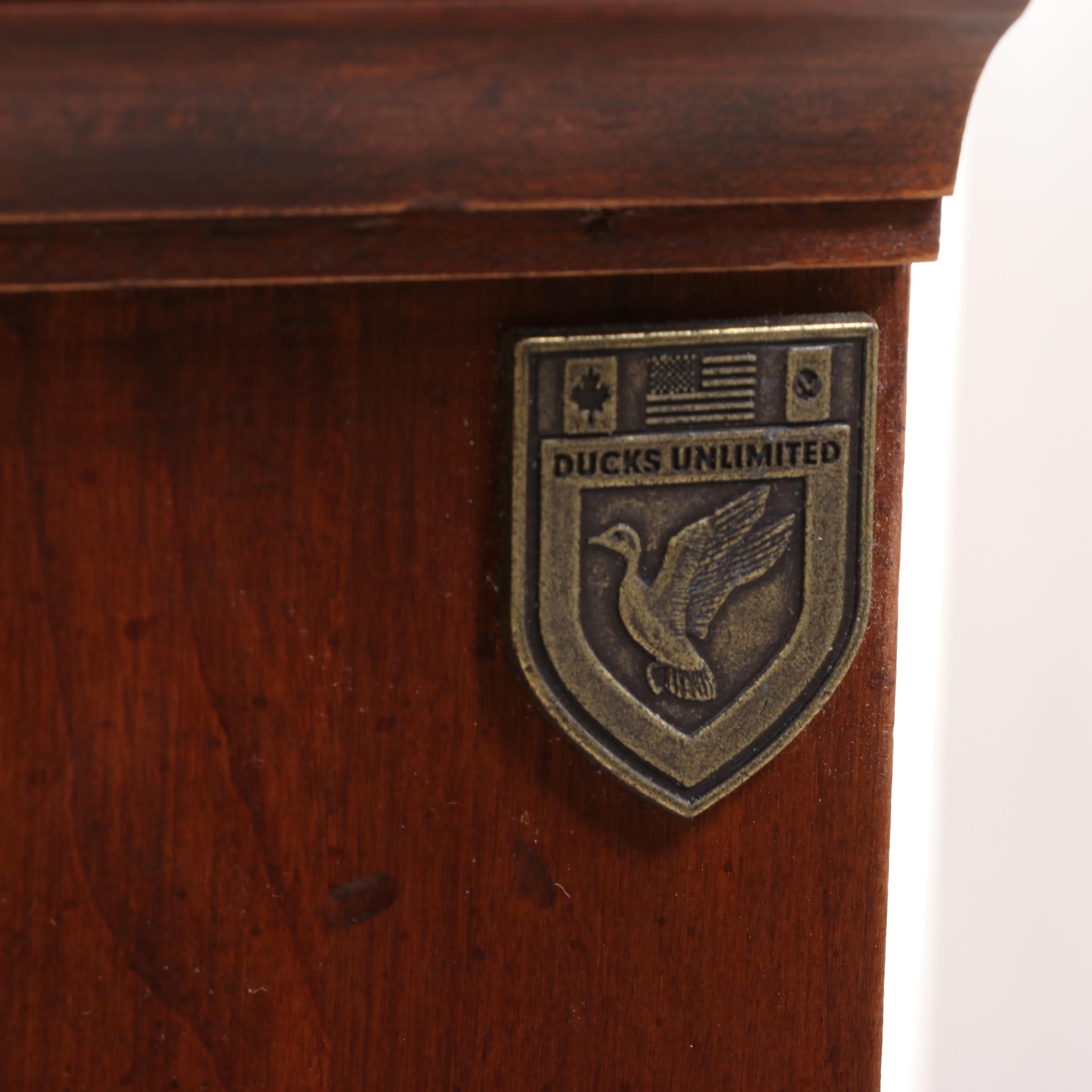 Pair of Ducks Unlimited for Kincaid American Primitive Style Cherry Nightstands