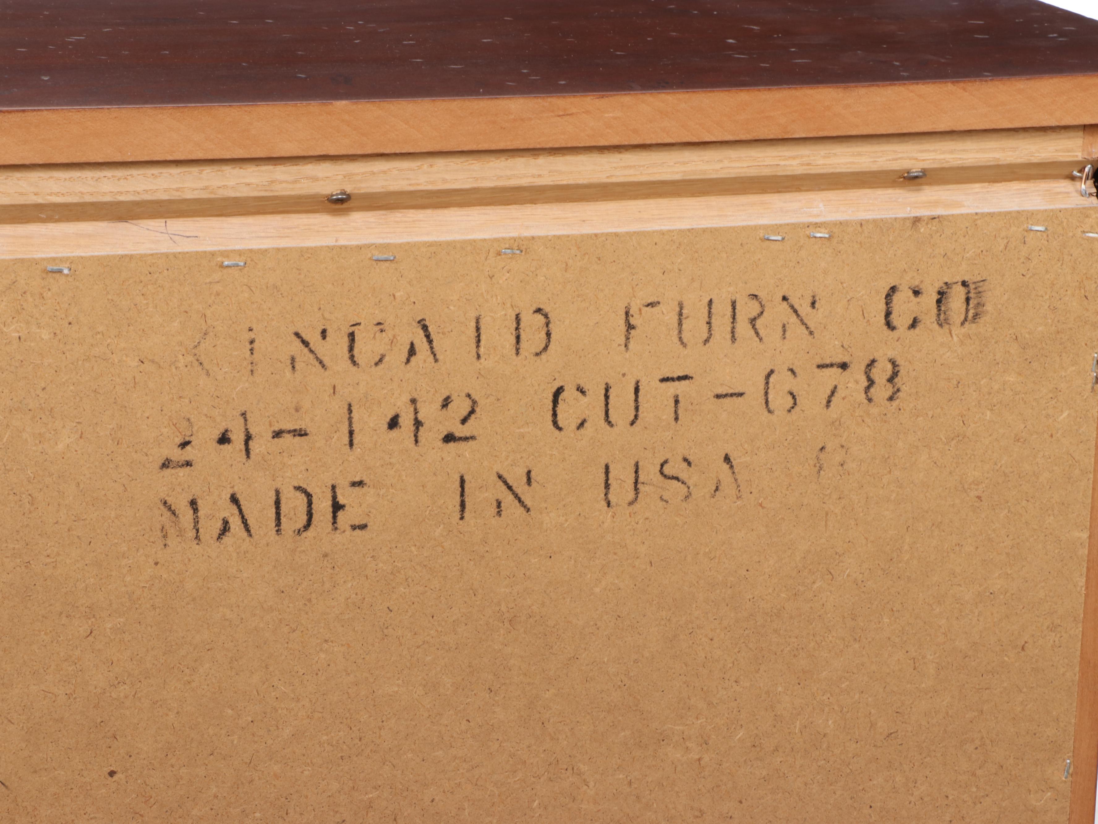 Pair of Ducks Unlimited for Kincaid American Primitive Style Cherry Nightstands