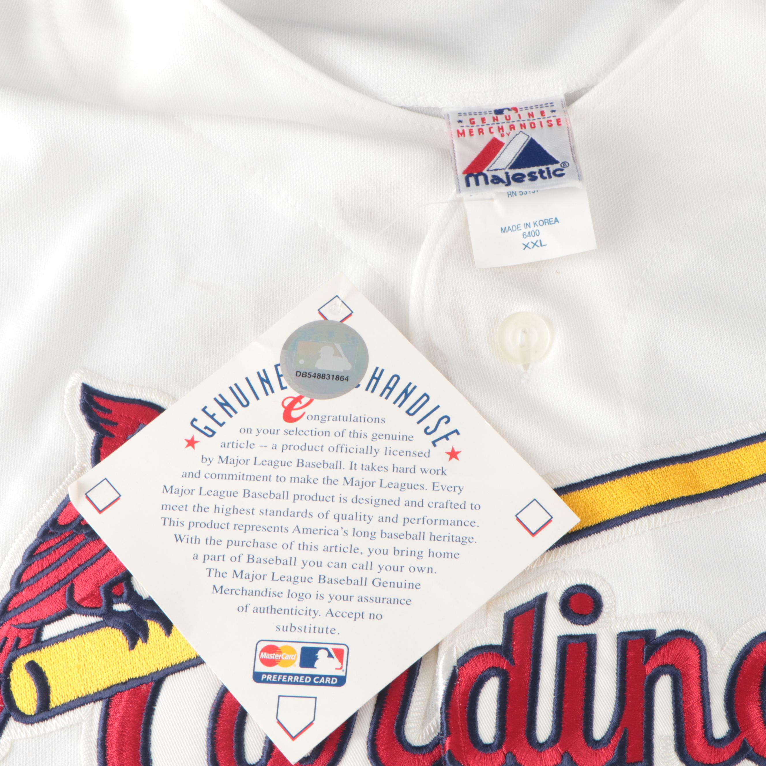 Stan Musial Signed St. Louis Cardinals Majestic Baseball Jersey