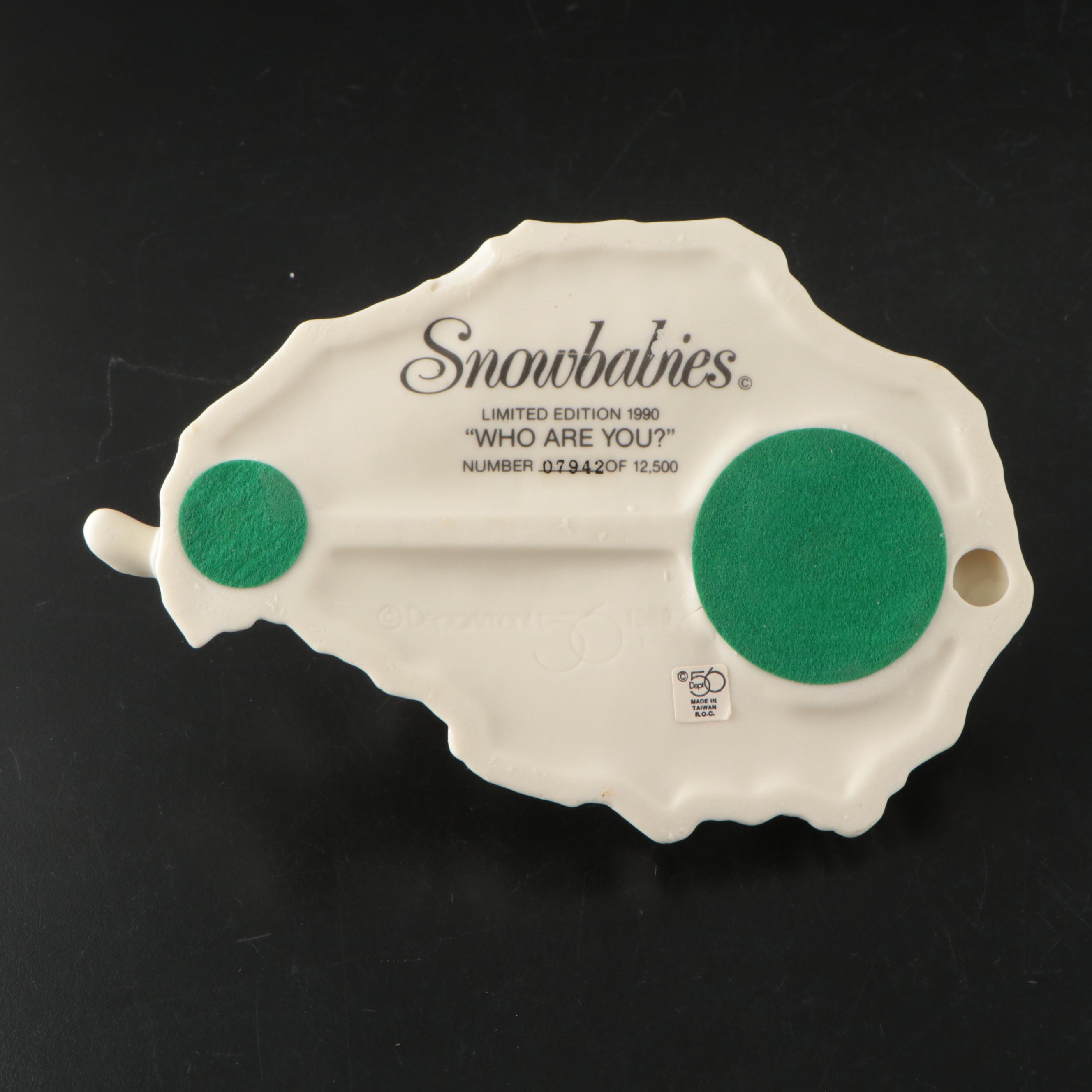 Ltd. Ed. Dept. 56 "Who Are You?" and More Bisque Snowbabies Figurines, 1990-1999