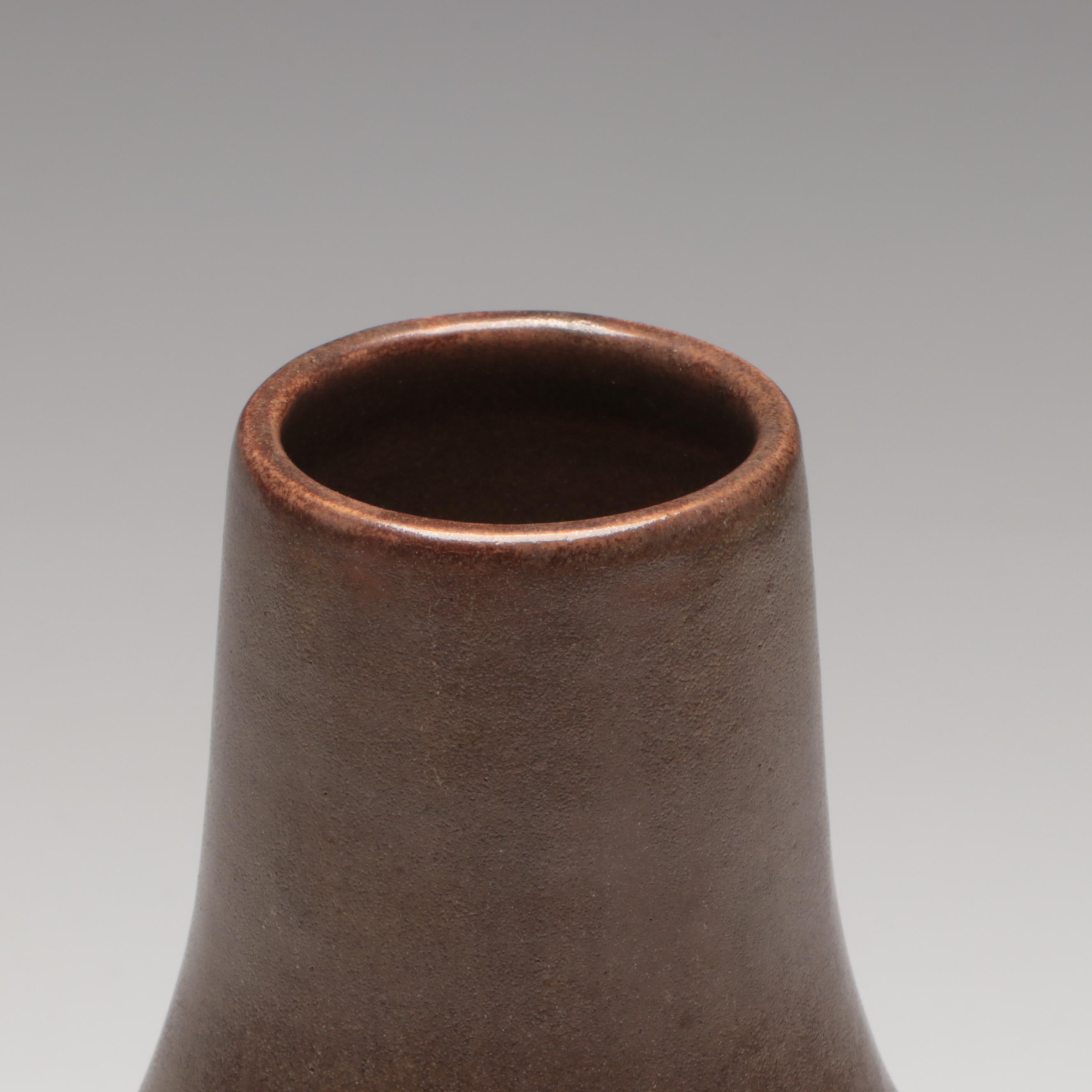 Saturday Evening Girls Pottery Vase Drilled For Lamp, Early 20th Century