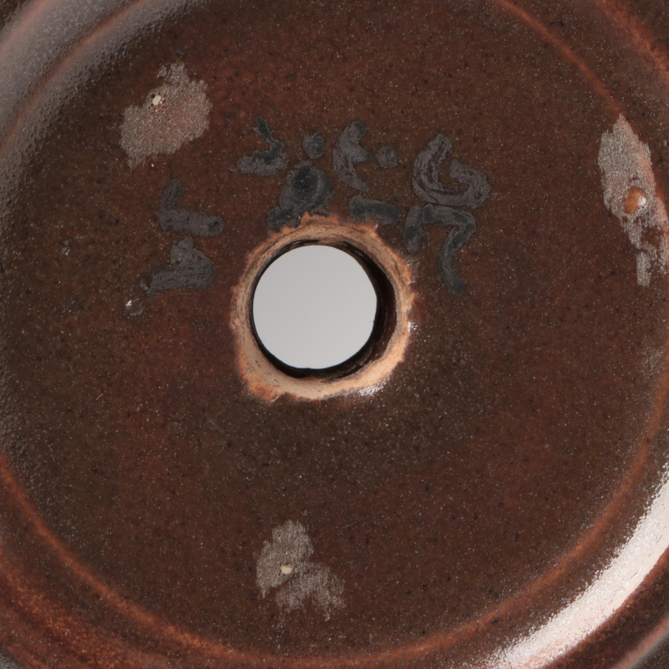 Saturday Evening Girls Pottery Vase Drilled For Lamp, Early 20th Century