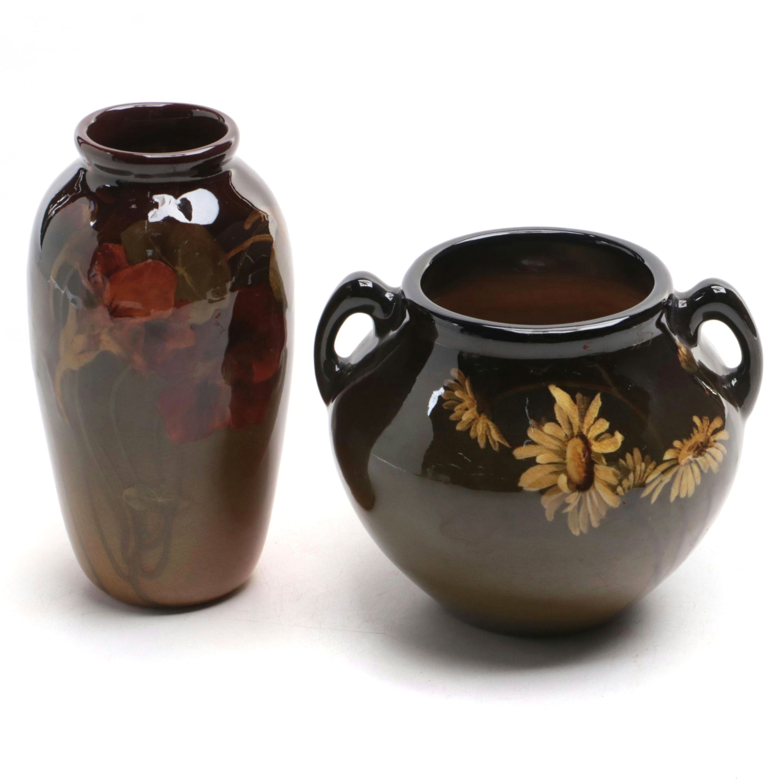 Rookwood Pottery Earthenware Vases, 1901 & 1902