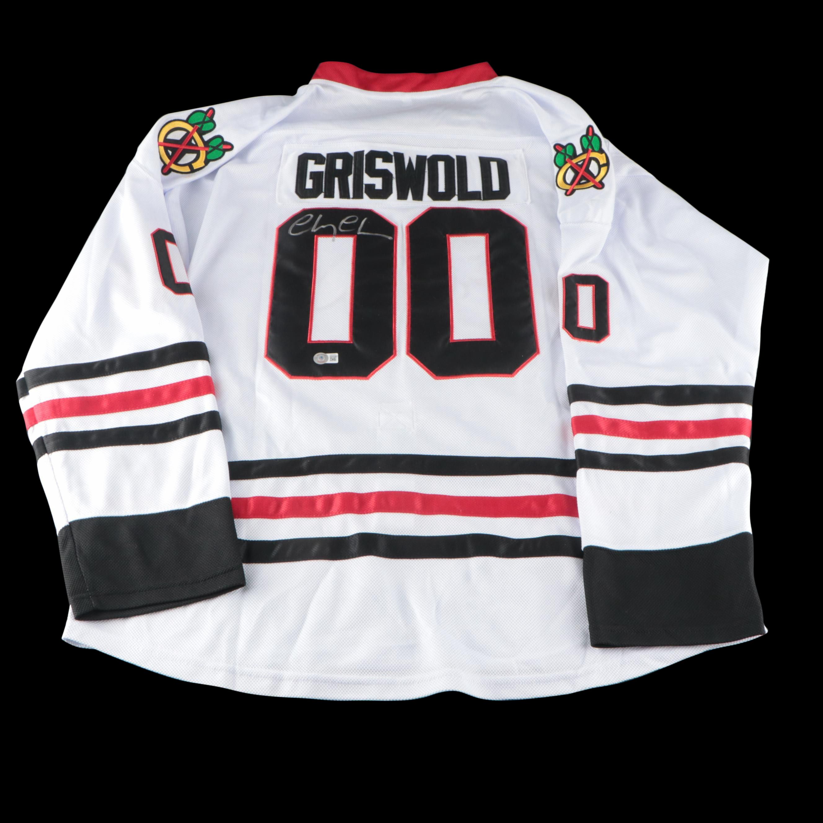 Chevy Chase Signed "Christmas Vacation" Clark Griswold Hockey Jersey