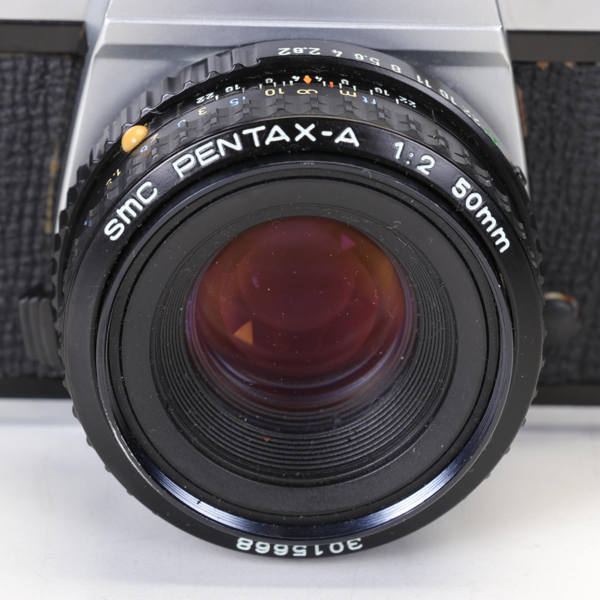 Asahi Pentax K1000 Film Camera with Lens and Camera Bag, 1976