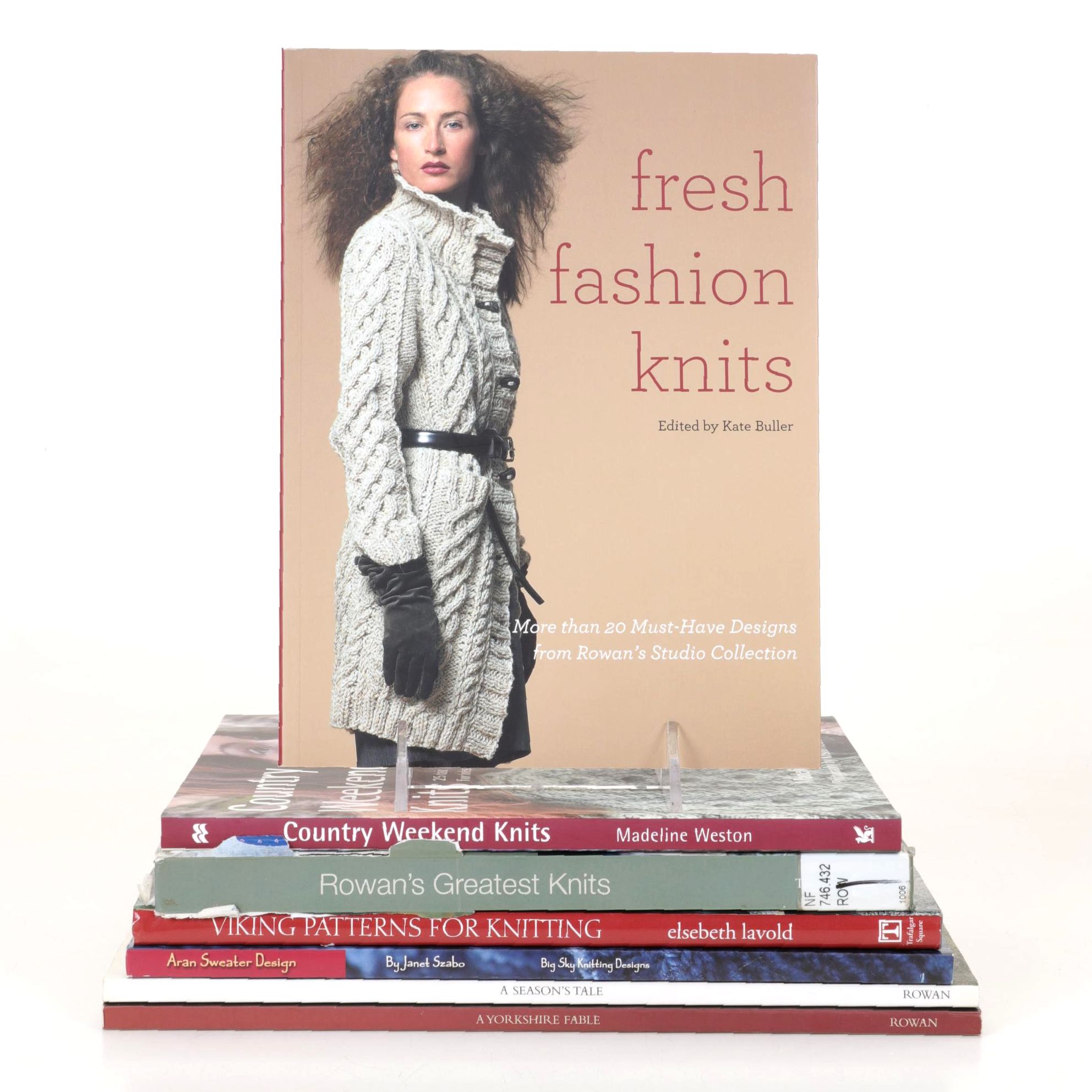 "Viking Patterns for Knitting" by Elsebeth Lavold and Six More Knitting Books