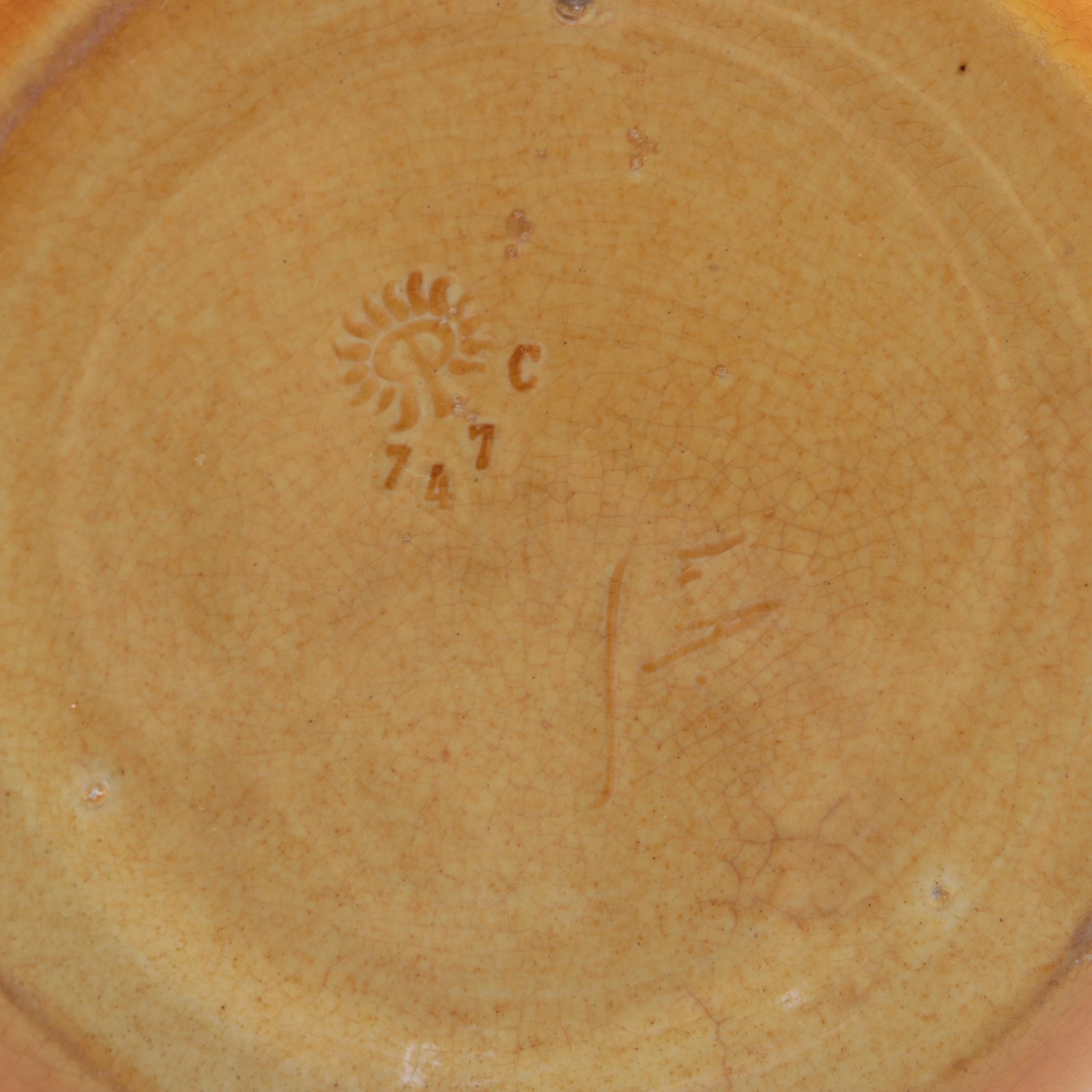 Lenore Asbury for Rookwood Pottery Standard Glaze Whiskey Jug, 1899