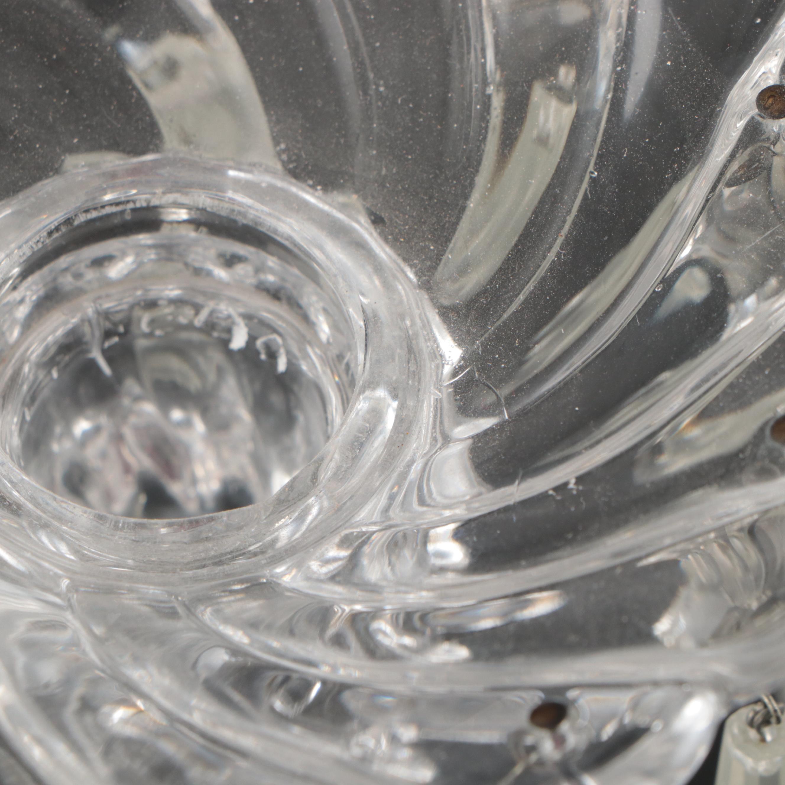 Fostoria "Colony" Crystal Single Light Candlestick Lustres