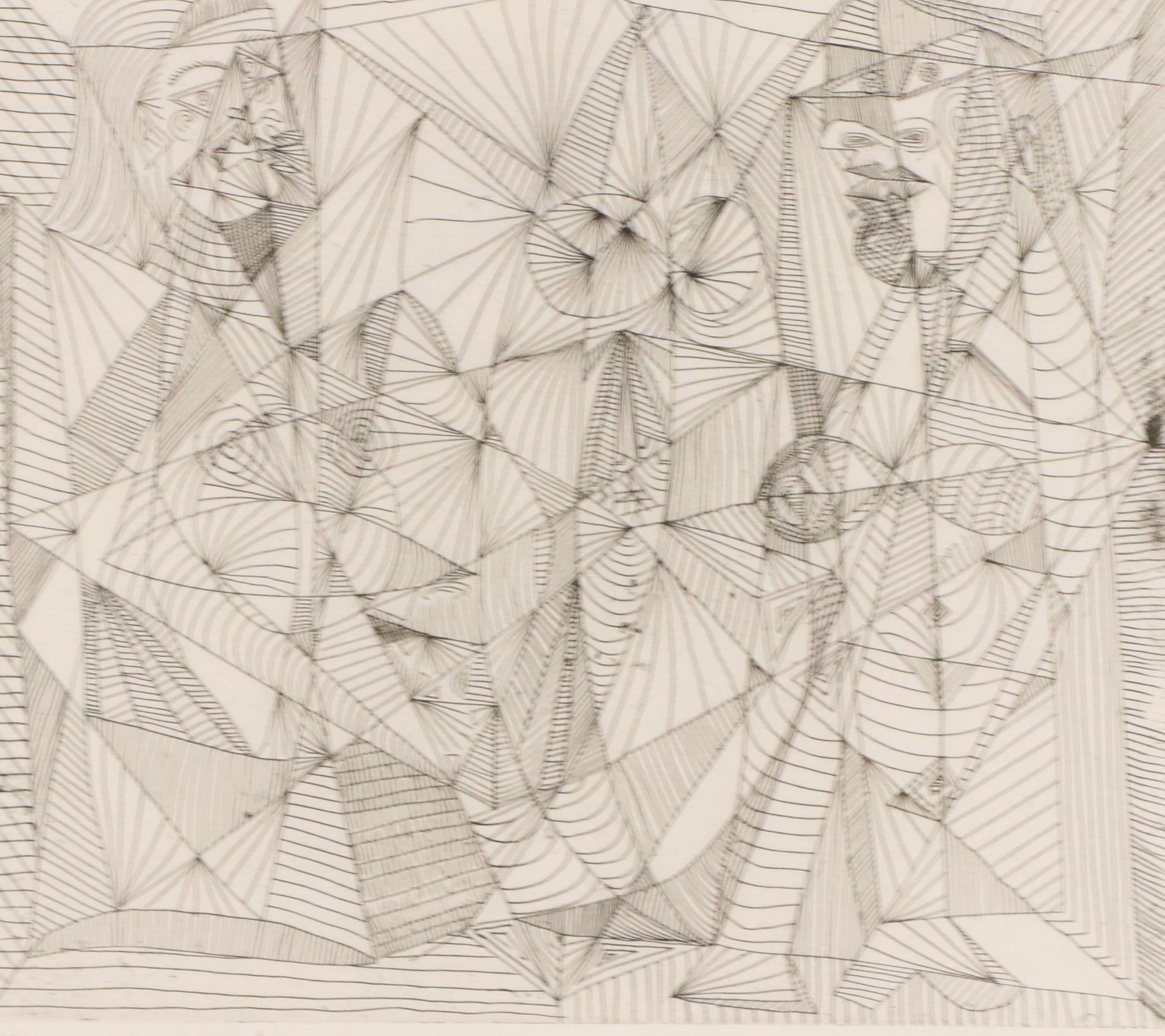 Pablo Picasso (After) Etching, "Deux Figures" 1938