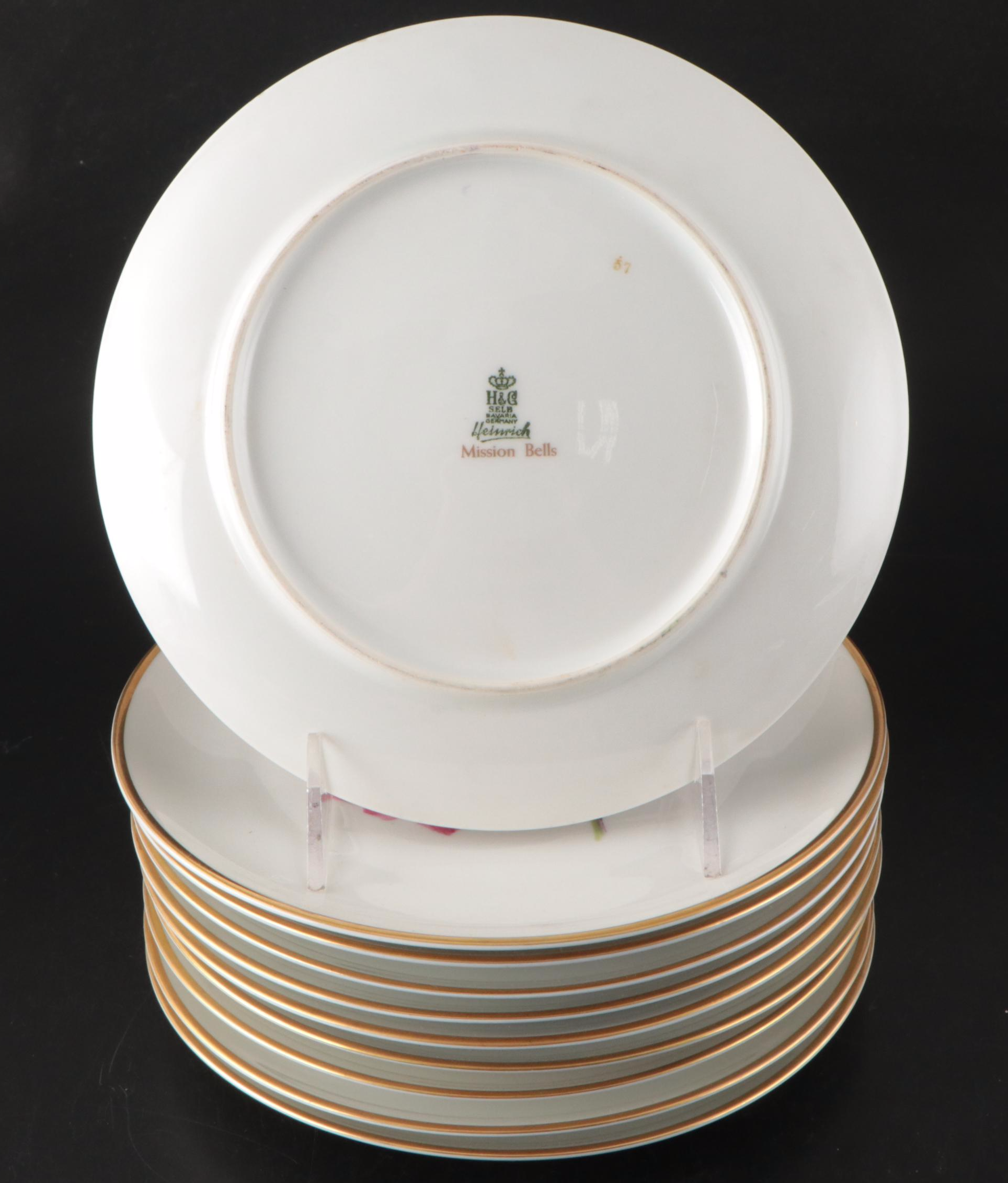 Franconia-Krautheim "Edelweiss" Porcelain Salad Plates and More Porcelain Dishes