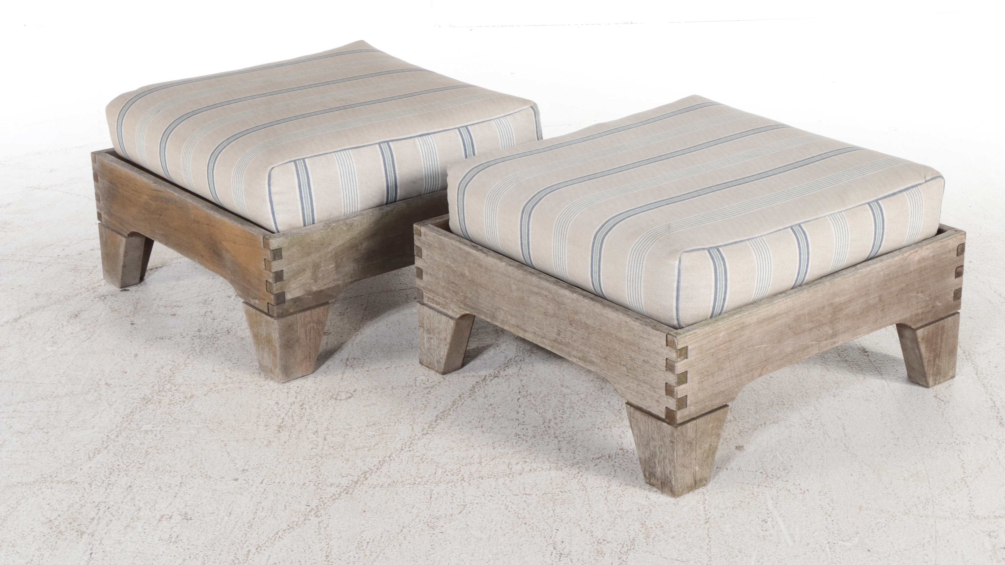 Smith & Hawken Six-Piece Teak Patio Lounge Seating