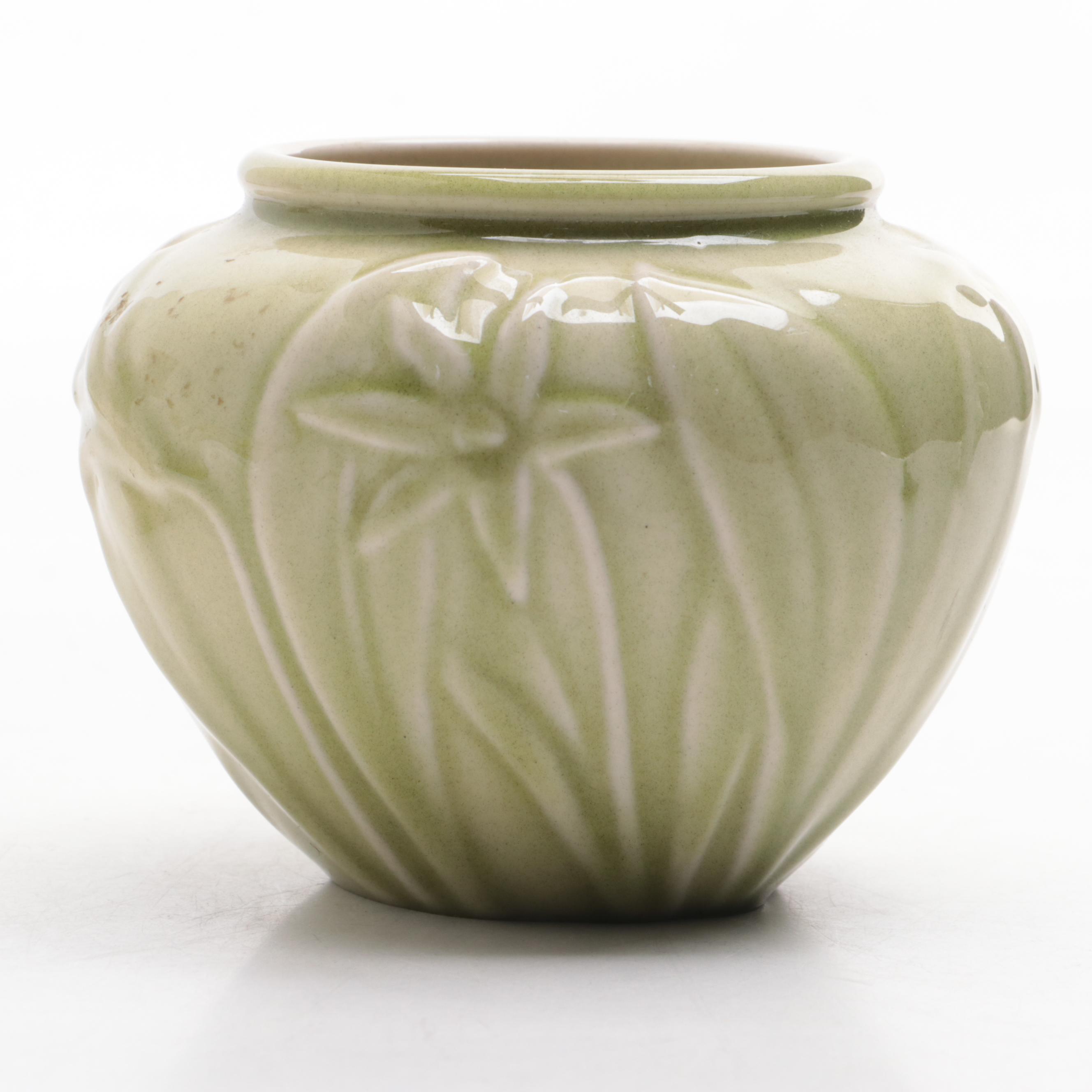 Rookwood Pottery Hand-Painted Dogwood Vase With Daffodil Planter, Ewer