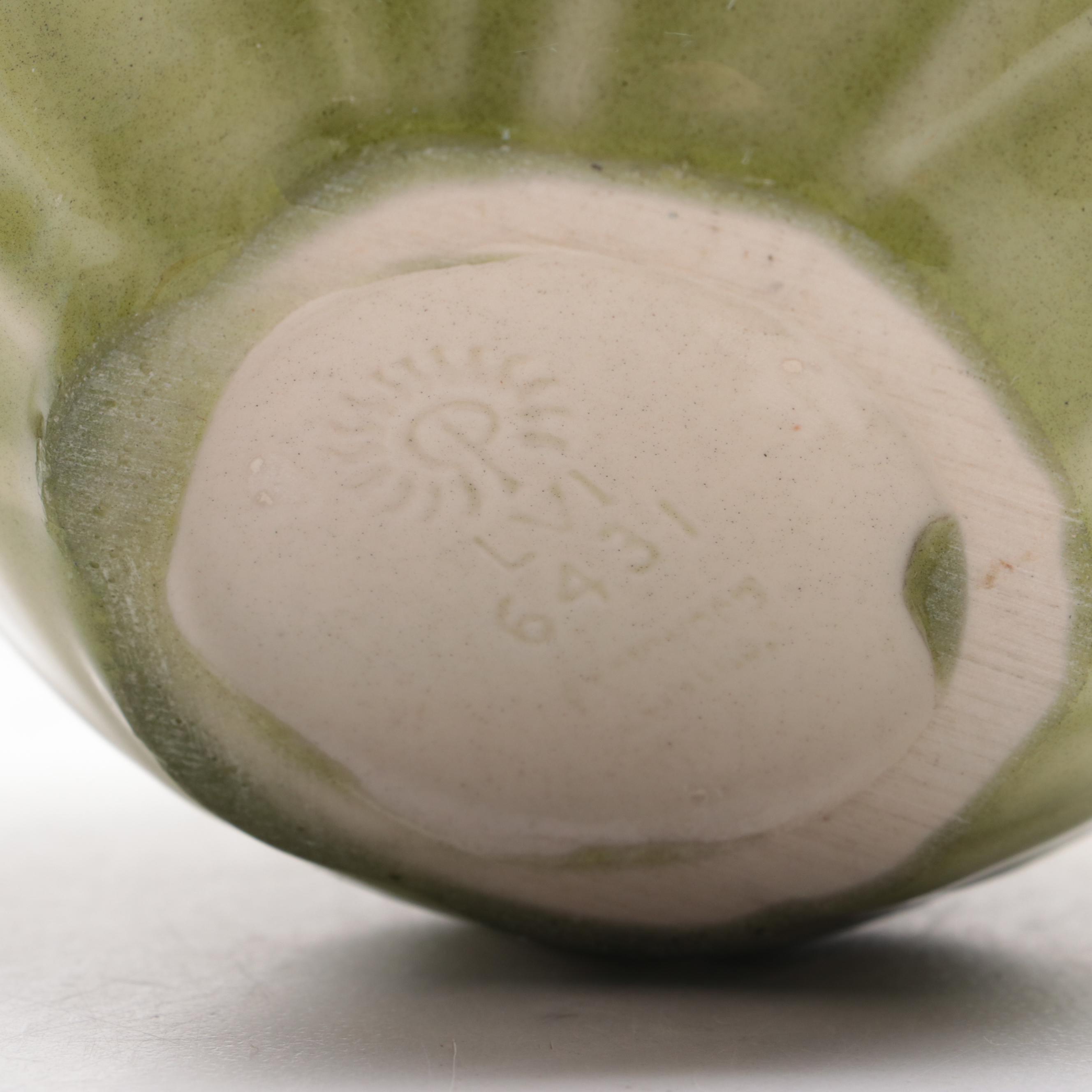 Rookwood Pottery Hand-Painted Dogwood Vase With Daffodil Planter, Ewer