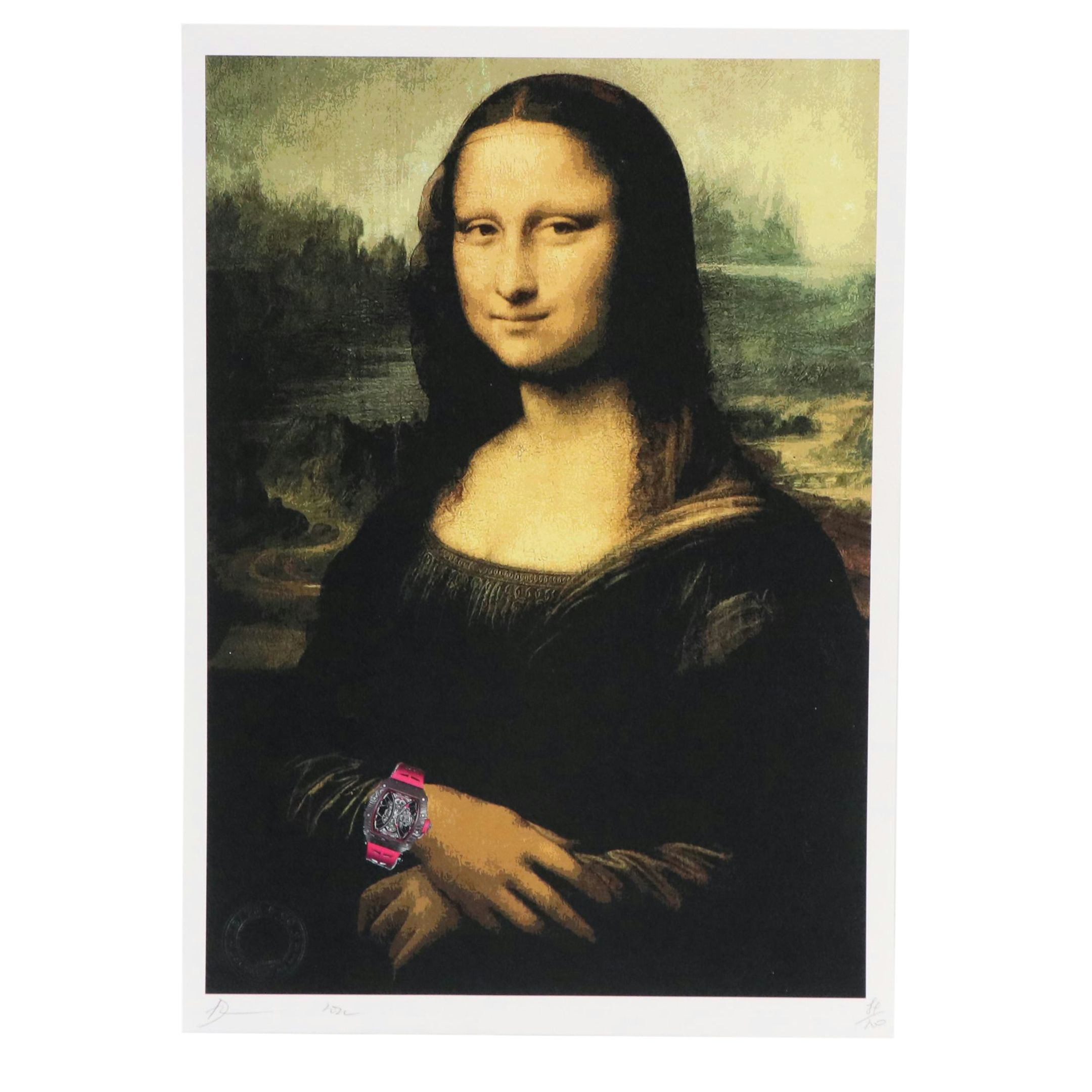 Death NYC Pop Art Graphic Print of Mona Lisa x Richard Mille Watch,  and More