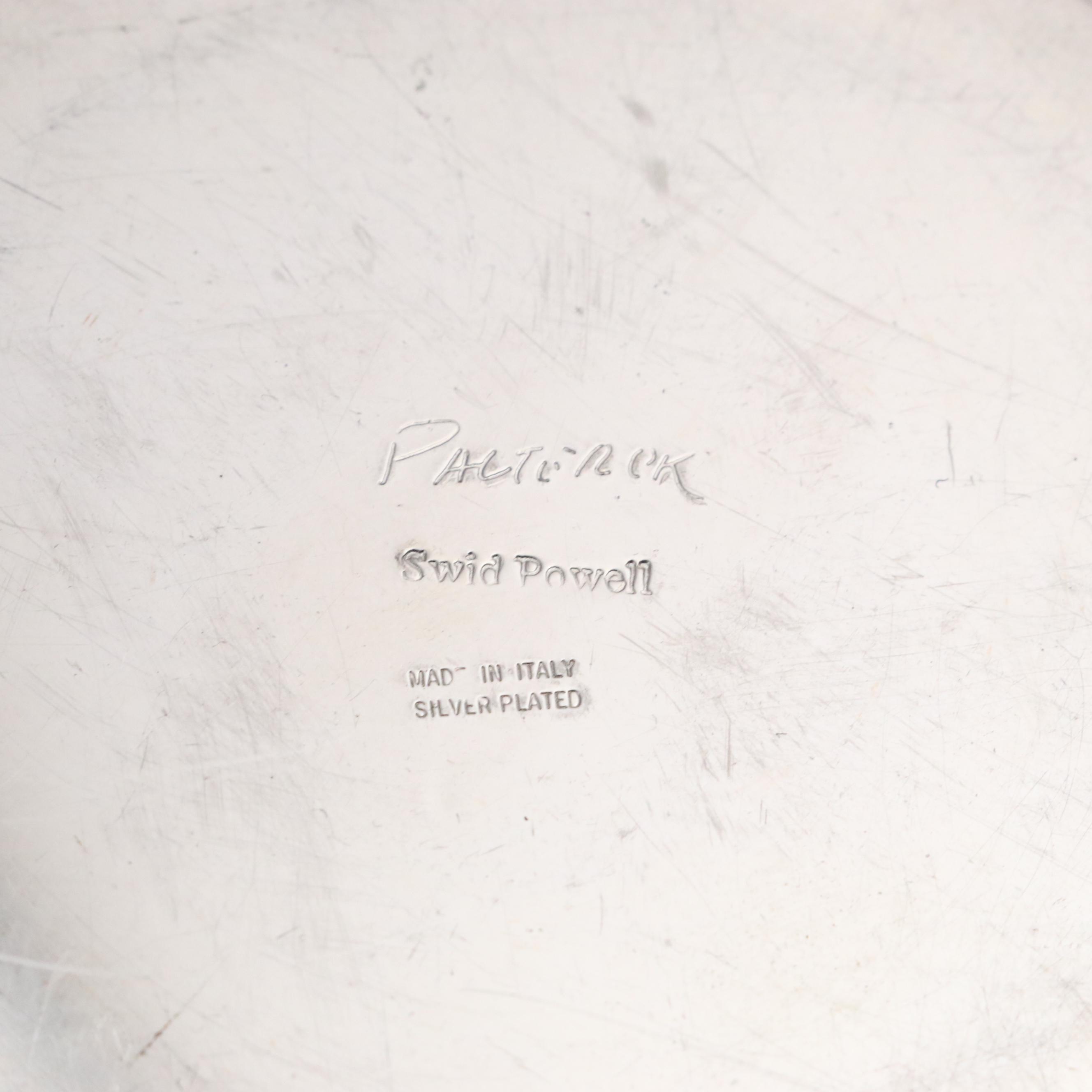 David Palterer for Swid Powell Modern Silver Plate Candlesticks