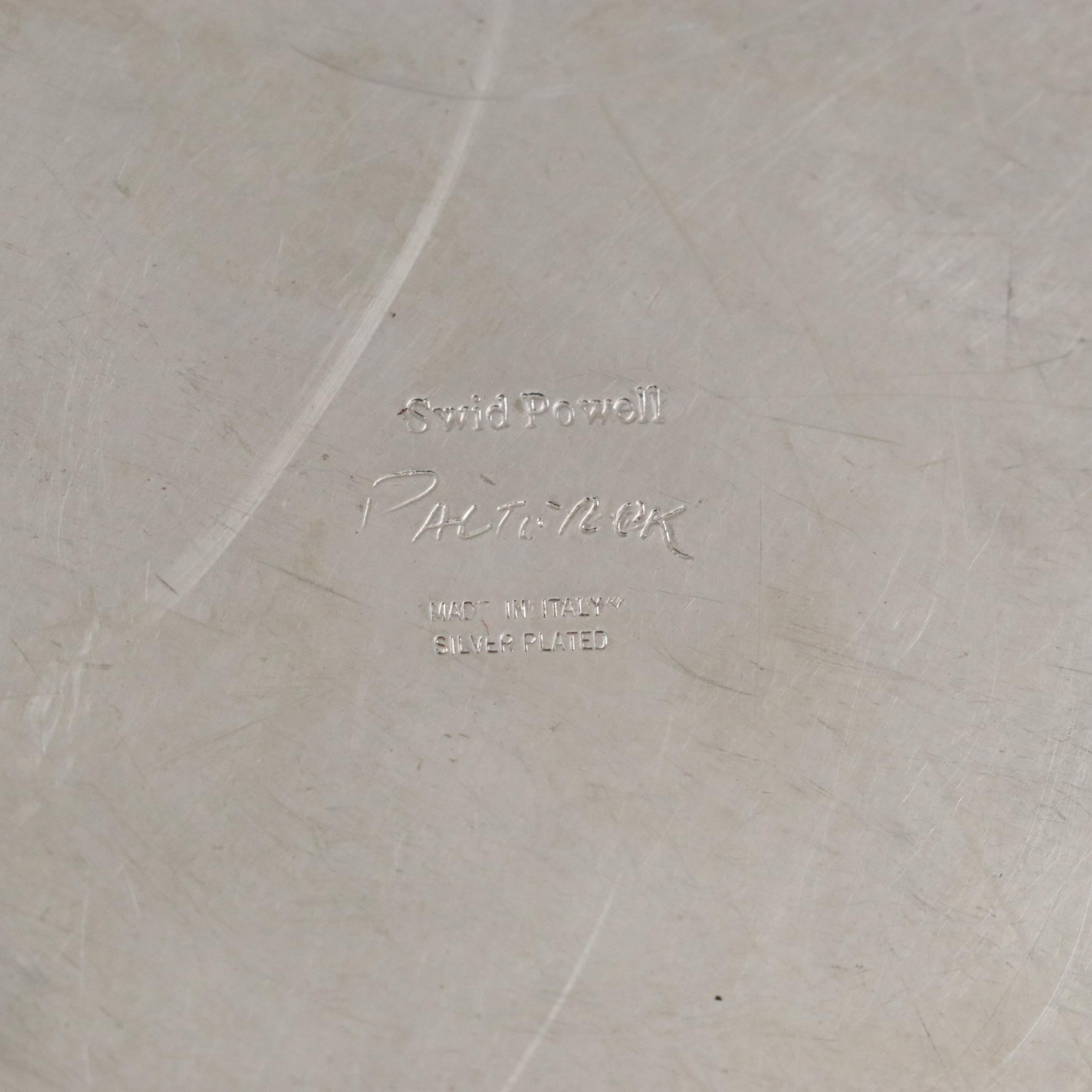 David Palterer for Swid Powell Modern Silver Plate Candlesticks