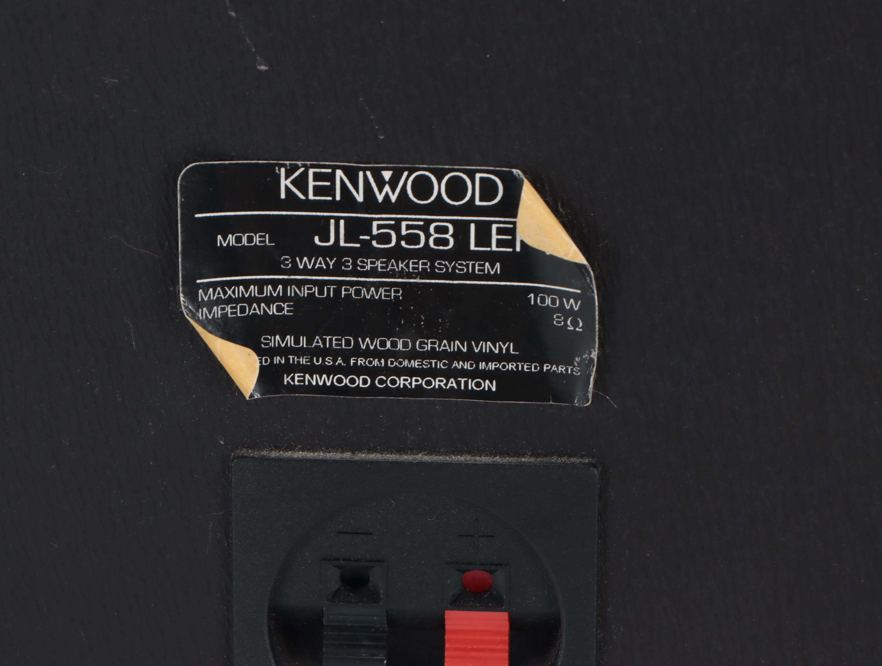 Kenwood Multiple CD Player, Speakers, Cassette Player, and Audio-Video Receiver