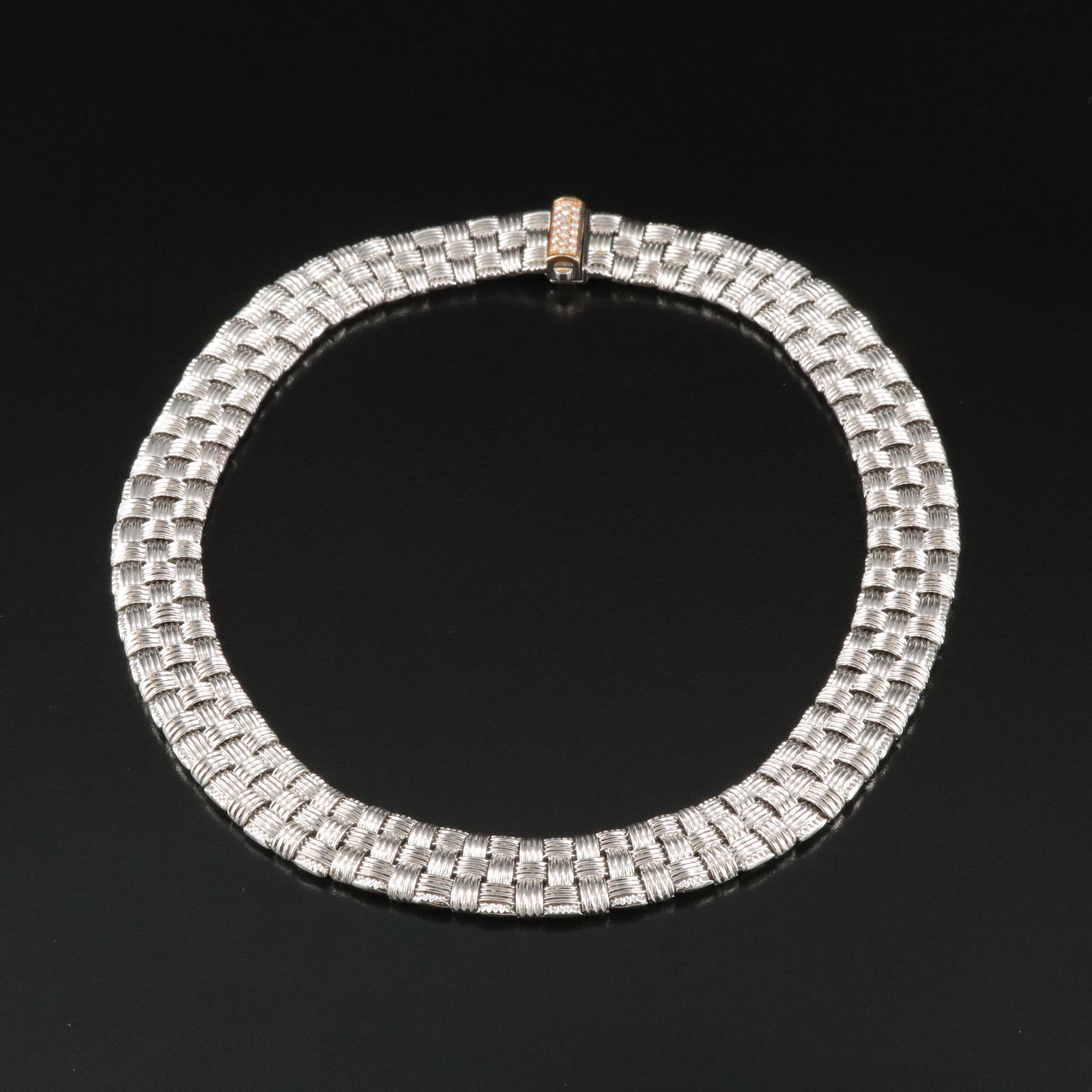 Roberto Coin "Appassionata" 18K 0.22 CTW Diamond Necklace