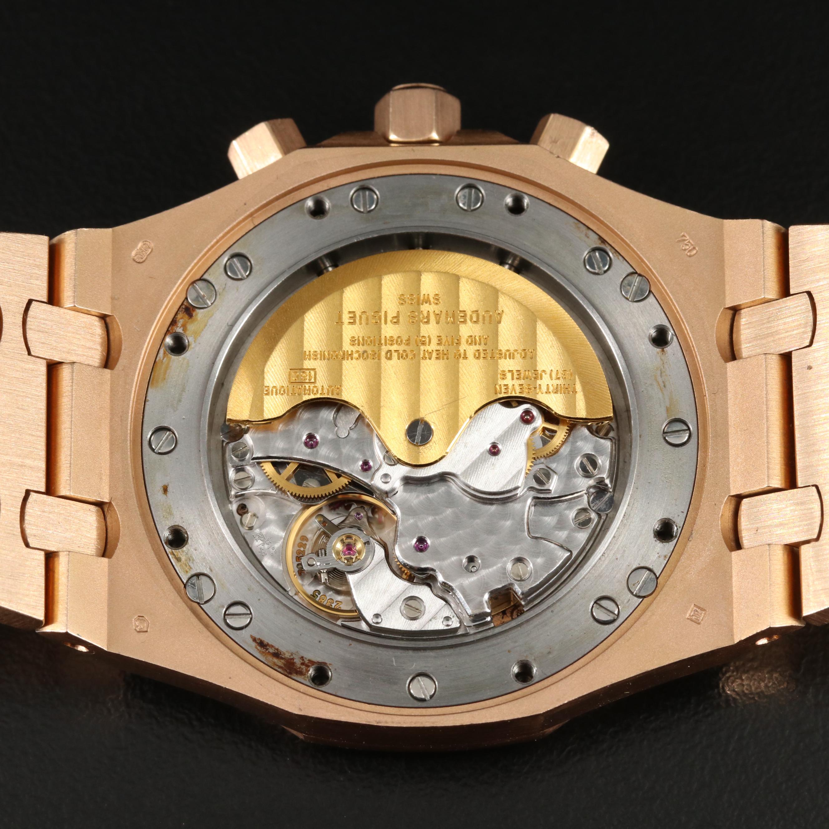 Audemars Piguet Royal Oak 18K Rose Gold Chronograph Watch