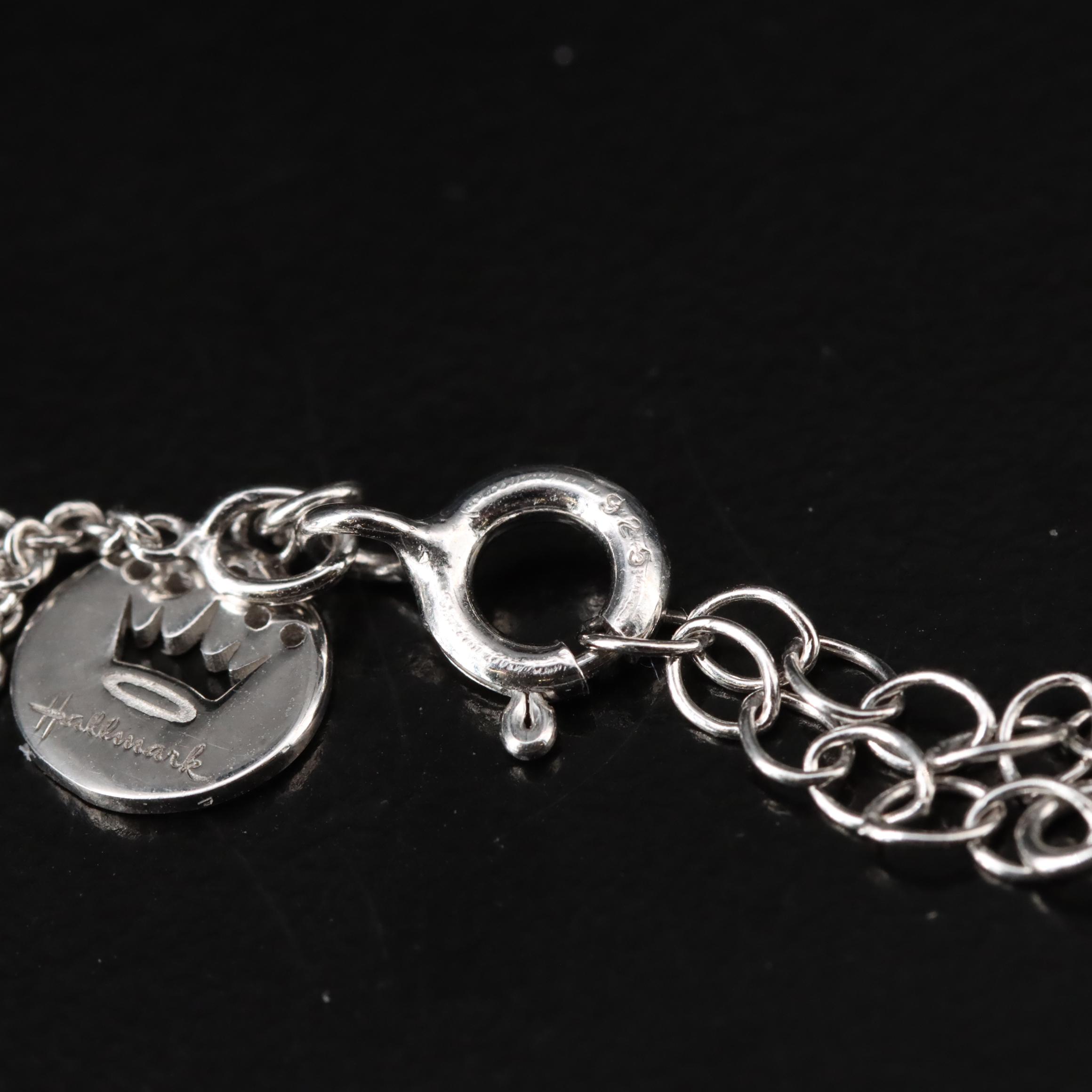 Hallmark Sterling Diamond Cross Pendant Necklace