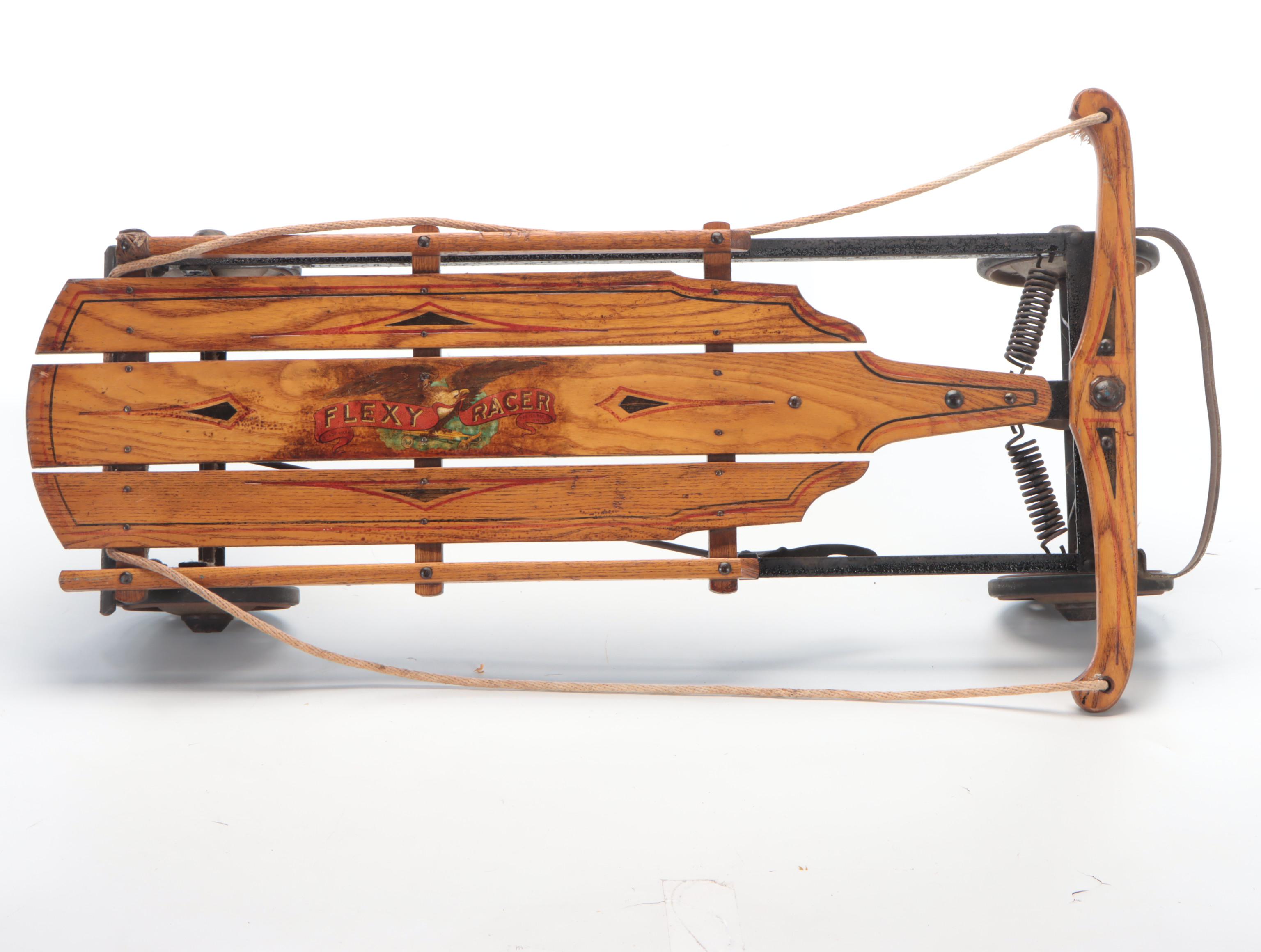 S.L. Allen & Co. Finished Wood and Metal Toboggan