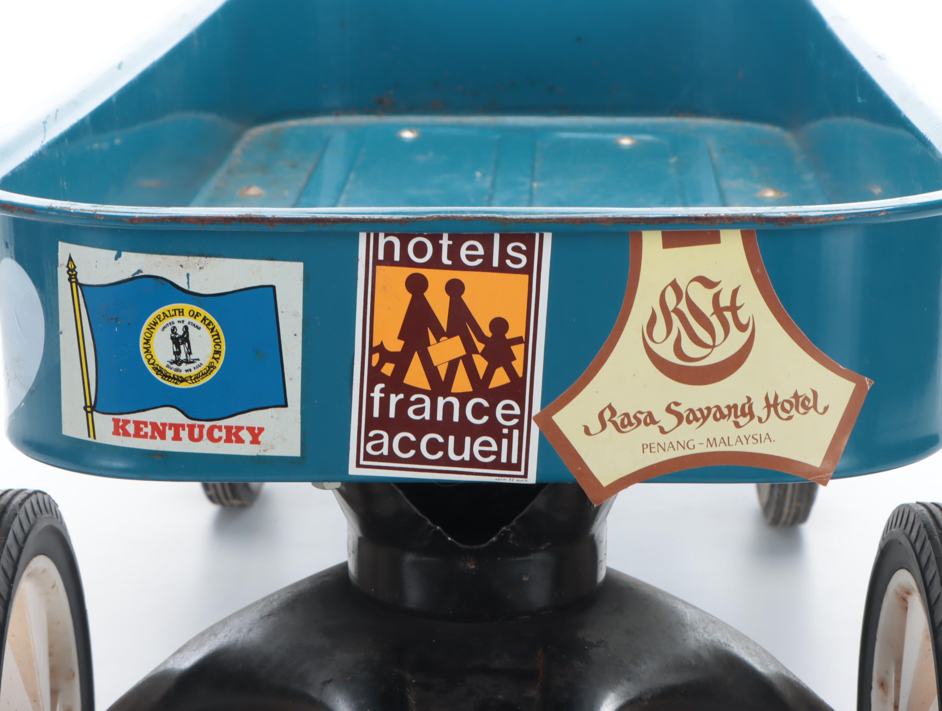 Radio Flyer Metal Wagon with Finished Wood Basket and More