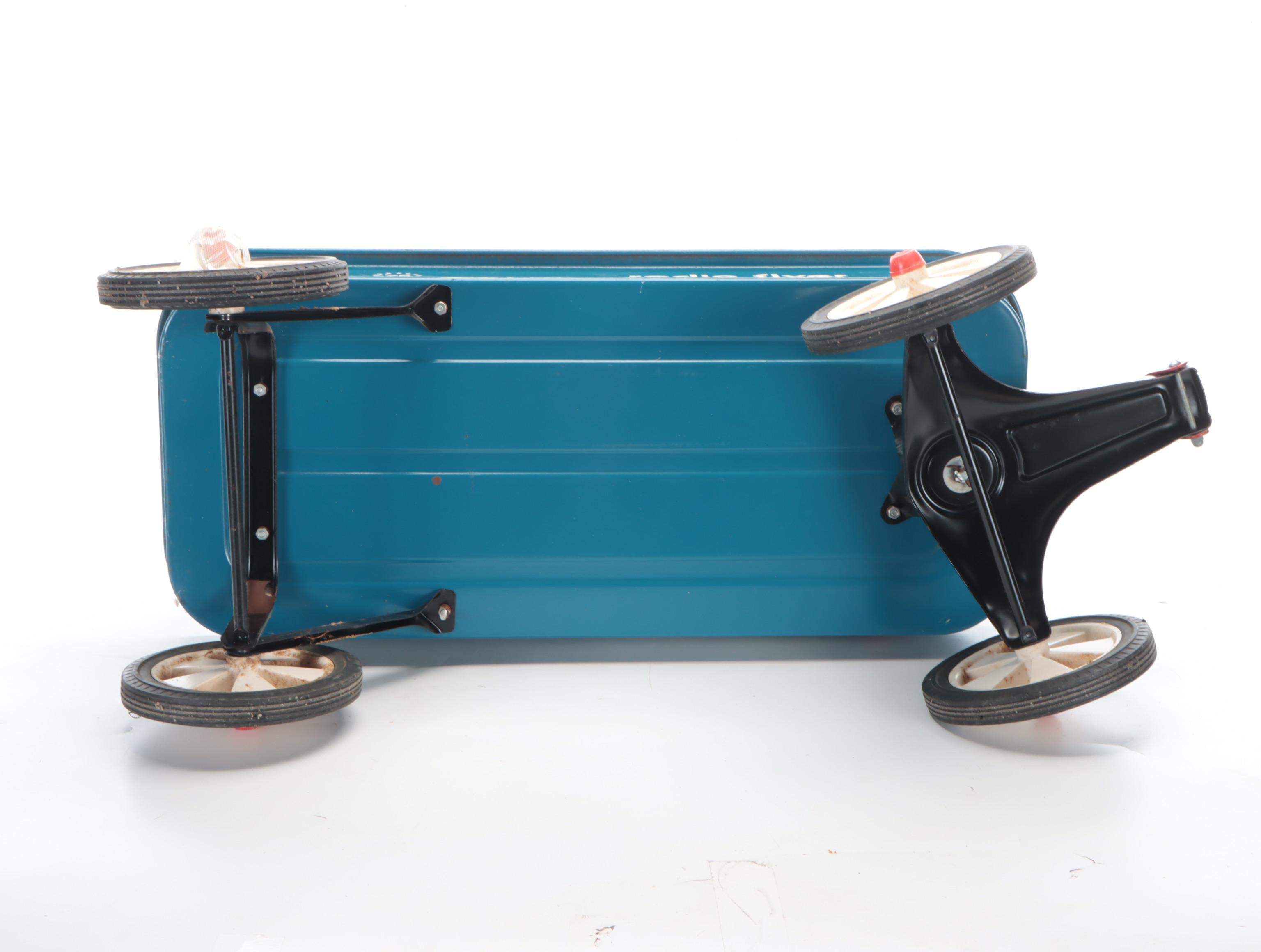 Radio Flyer Metal Wagon with Finished Wood Basket and More